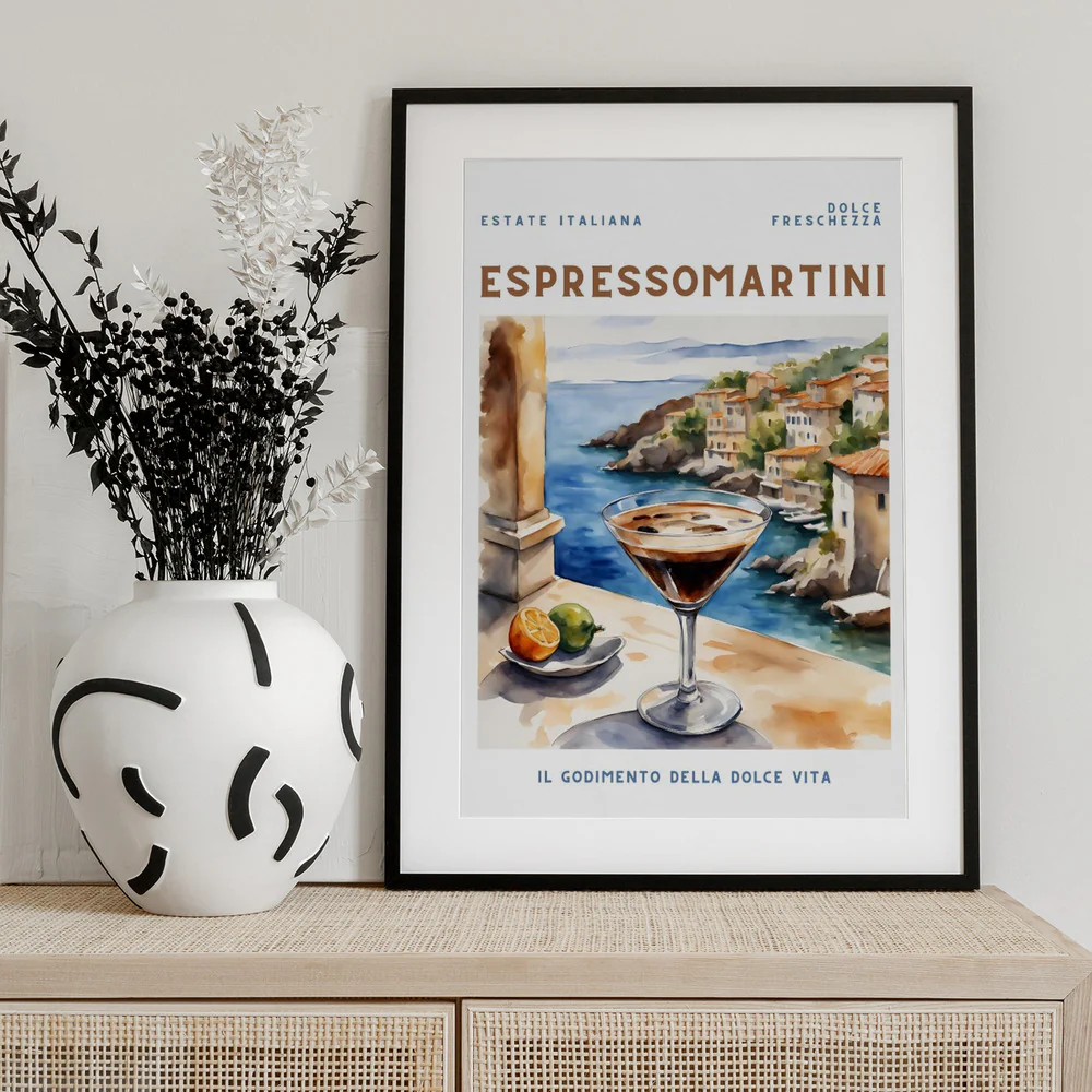 Espresso Martini Poster - Aquarell Style - Image 2