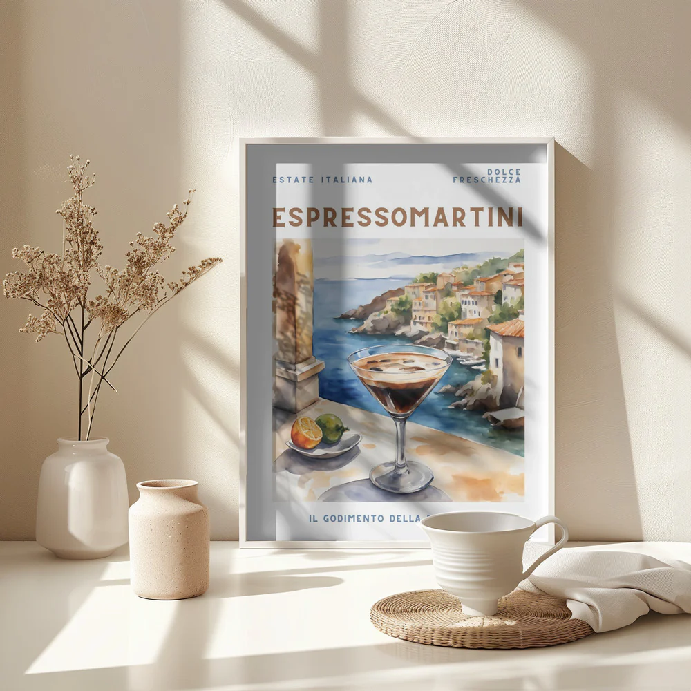 Espresso Martini Poster - Aquarell Style - Image 5