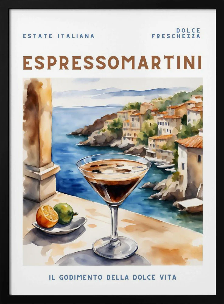 Espresso Martini Poster - Aquarell Style - Image 8