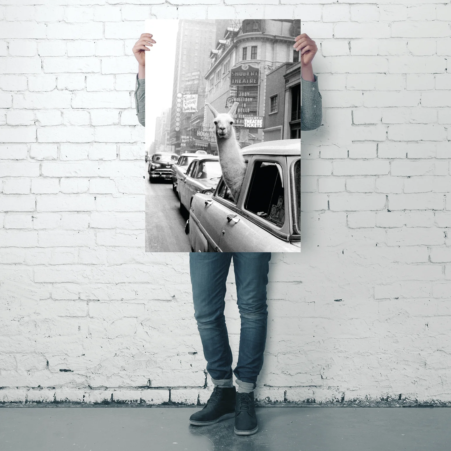 A Llama in Times Square Poster - Image 9