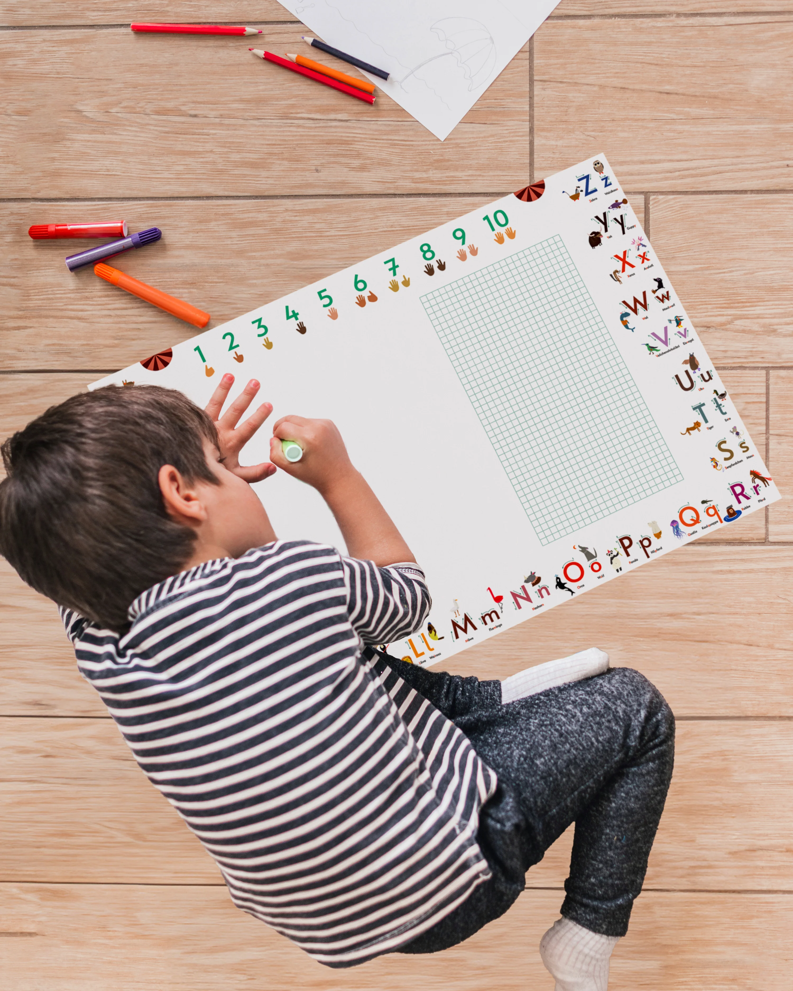 ABC Schreibtischunterlage Druckschrift zum Abreißen - Image 12