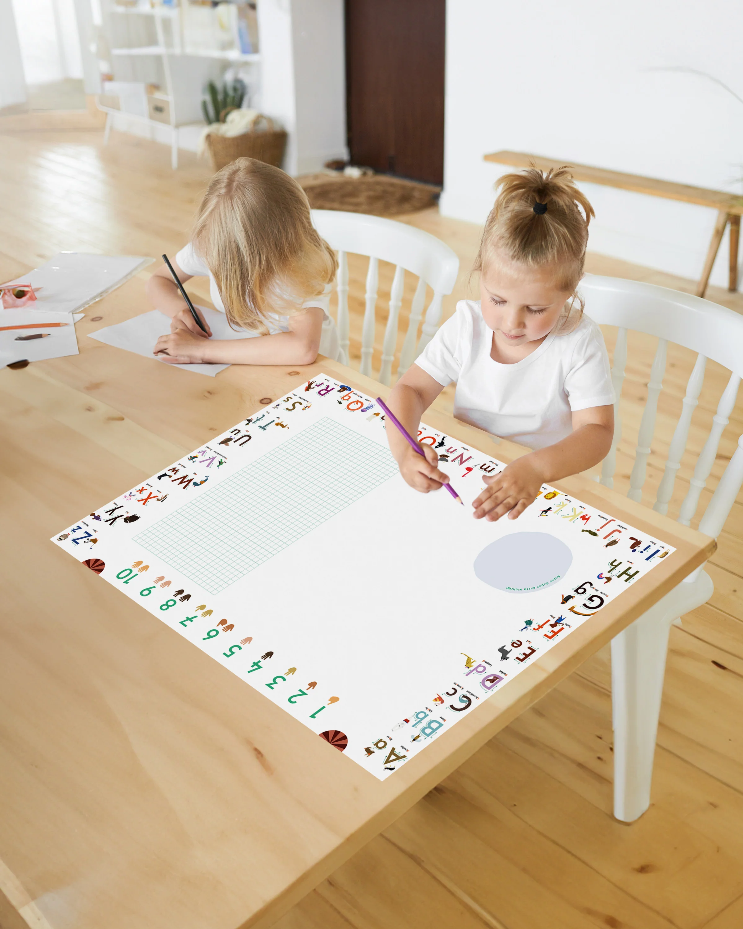 ABC Schreibtischunterlage Druckschrift zum Abreißen - Image 5