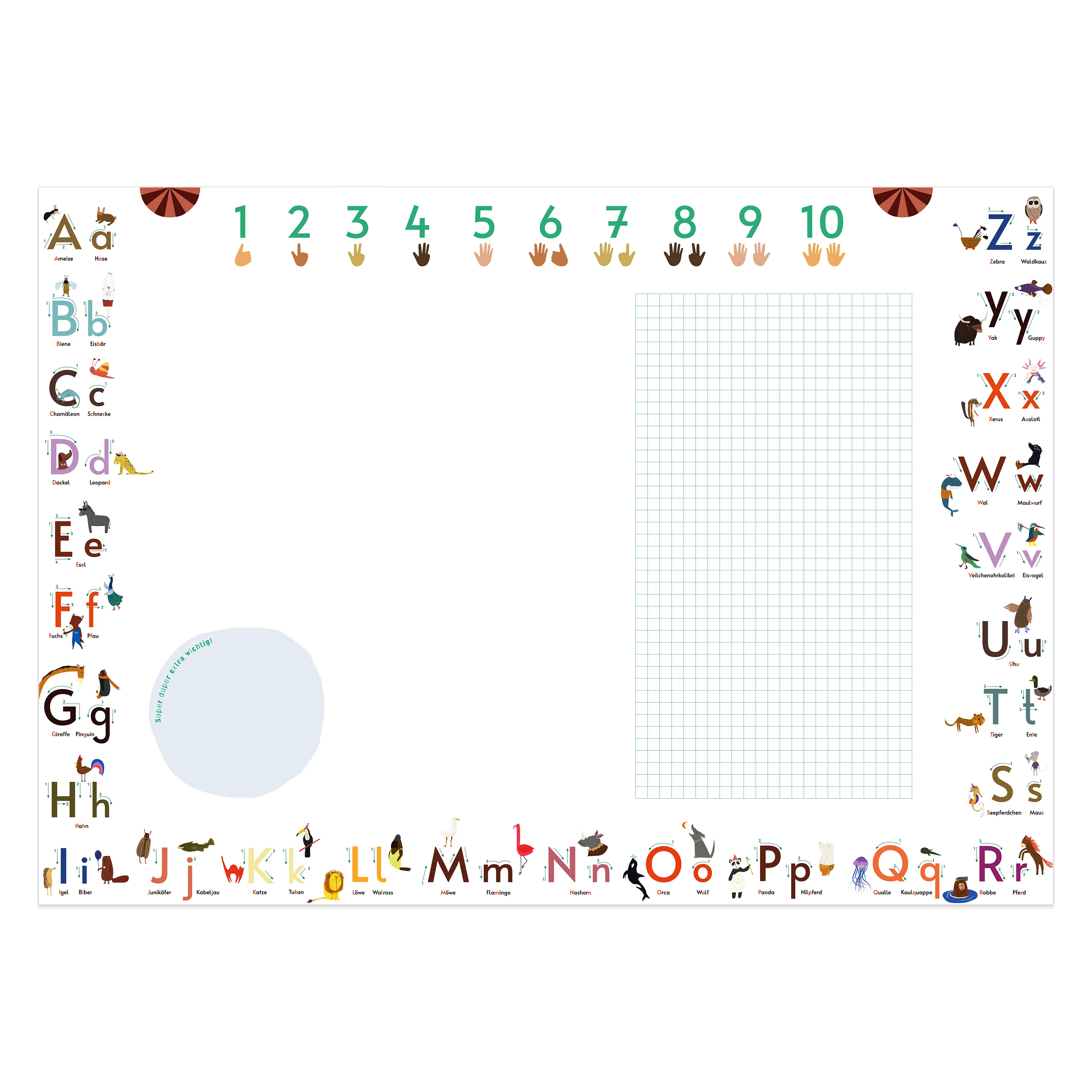 ABC Schreibtischunterlage Druckschrift zum Abreißen - Image 7