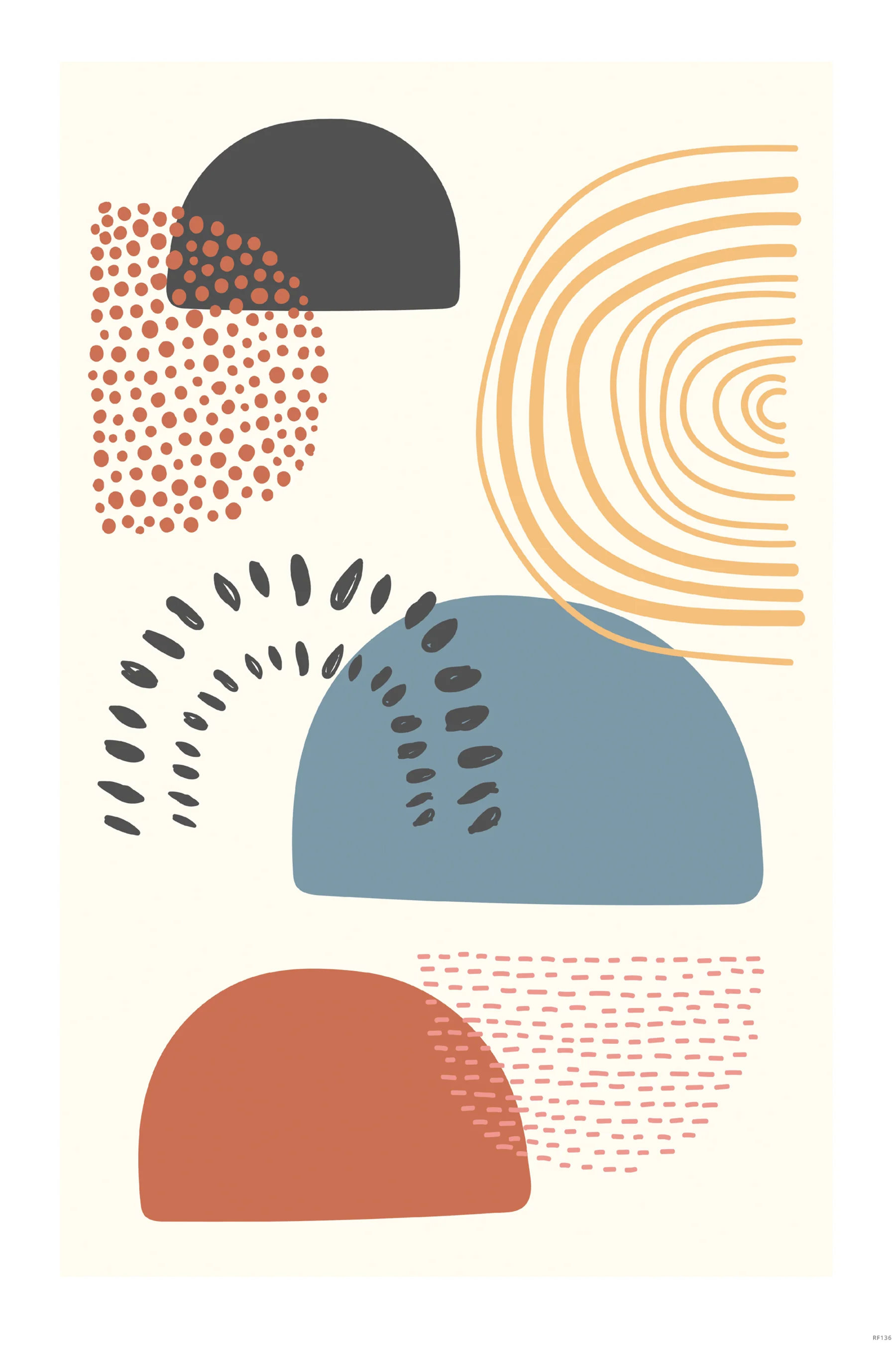 Abstract Shapes Poster Abstrakte Formen