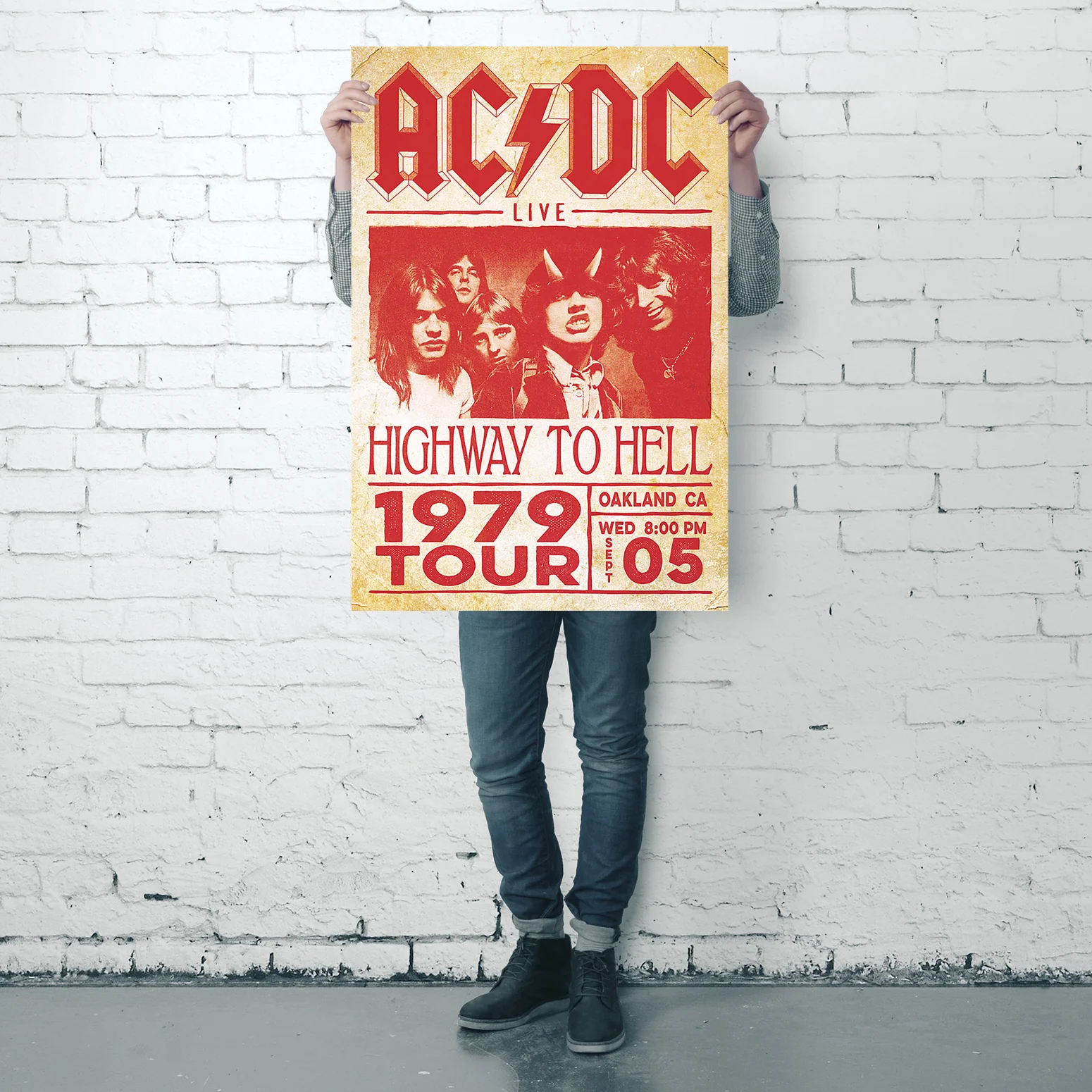 AC/DC Poster Live Highway To Hell Tour 1979 - Image 4