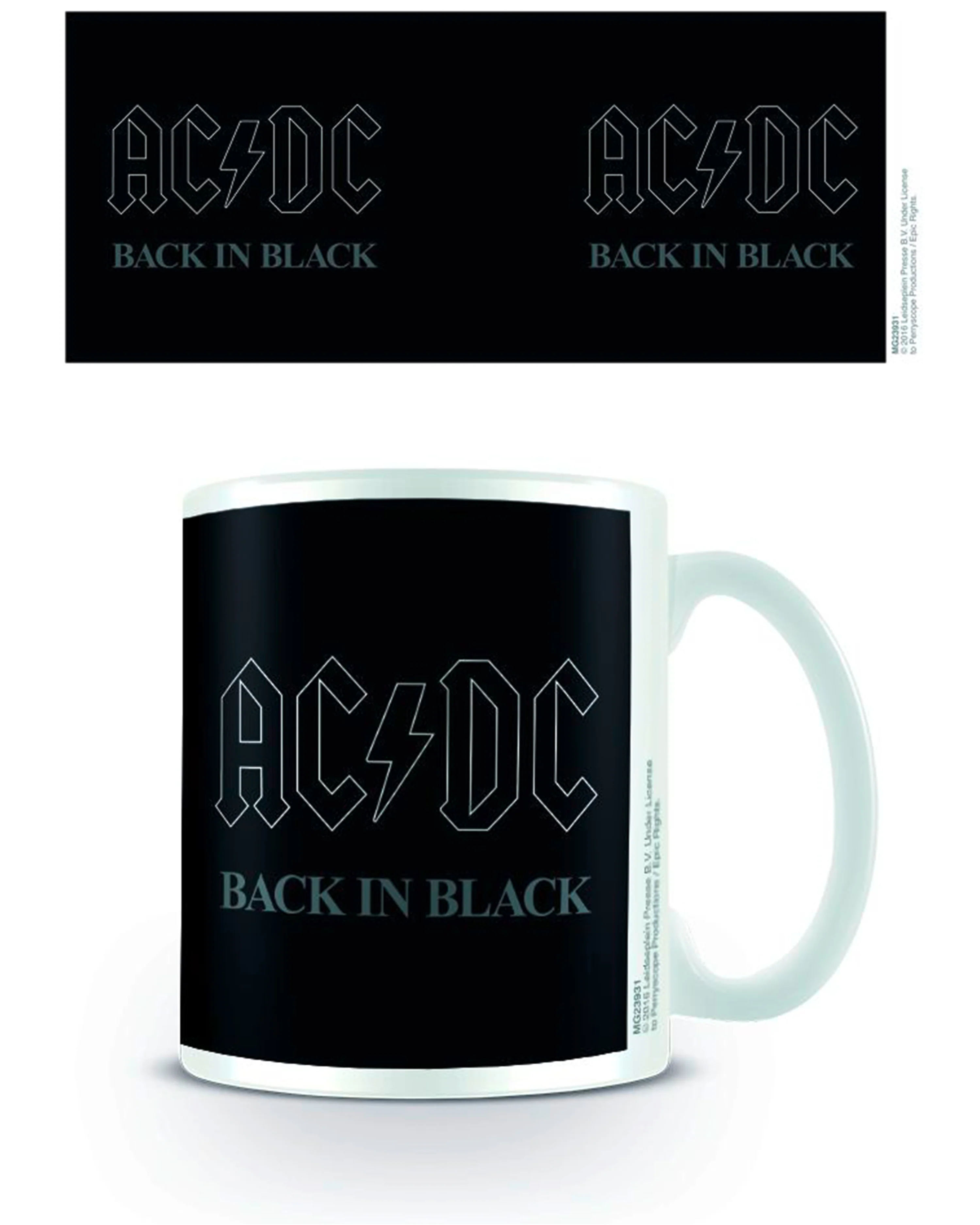 AC/DC Tasse Back in Black