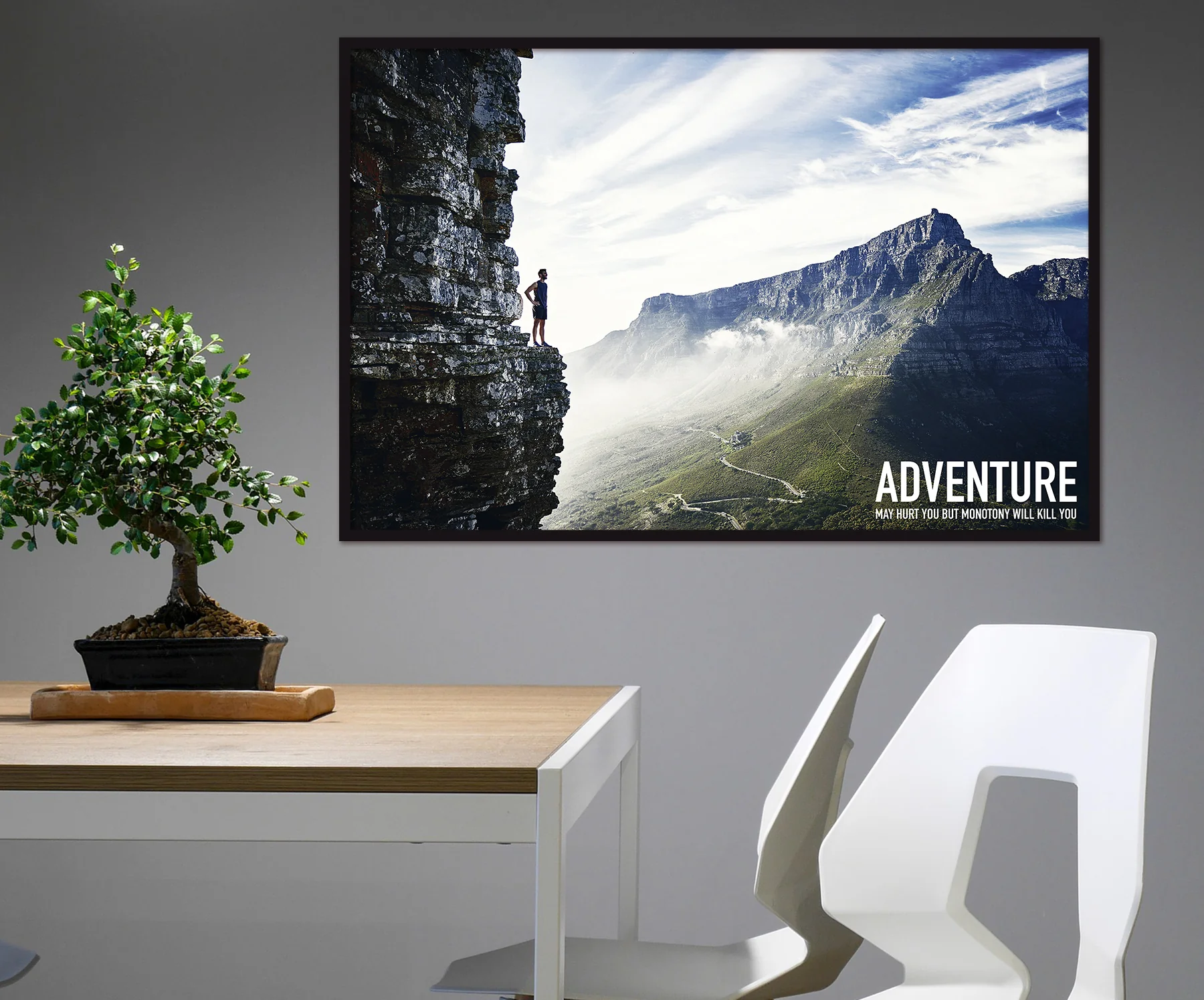 Adventure May Hurt You But Monotony Will Kill You Poster - Image 2