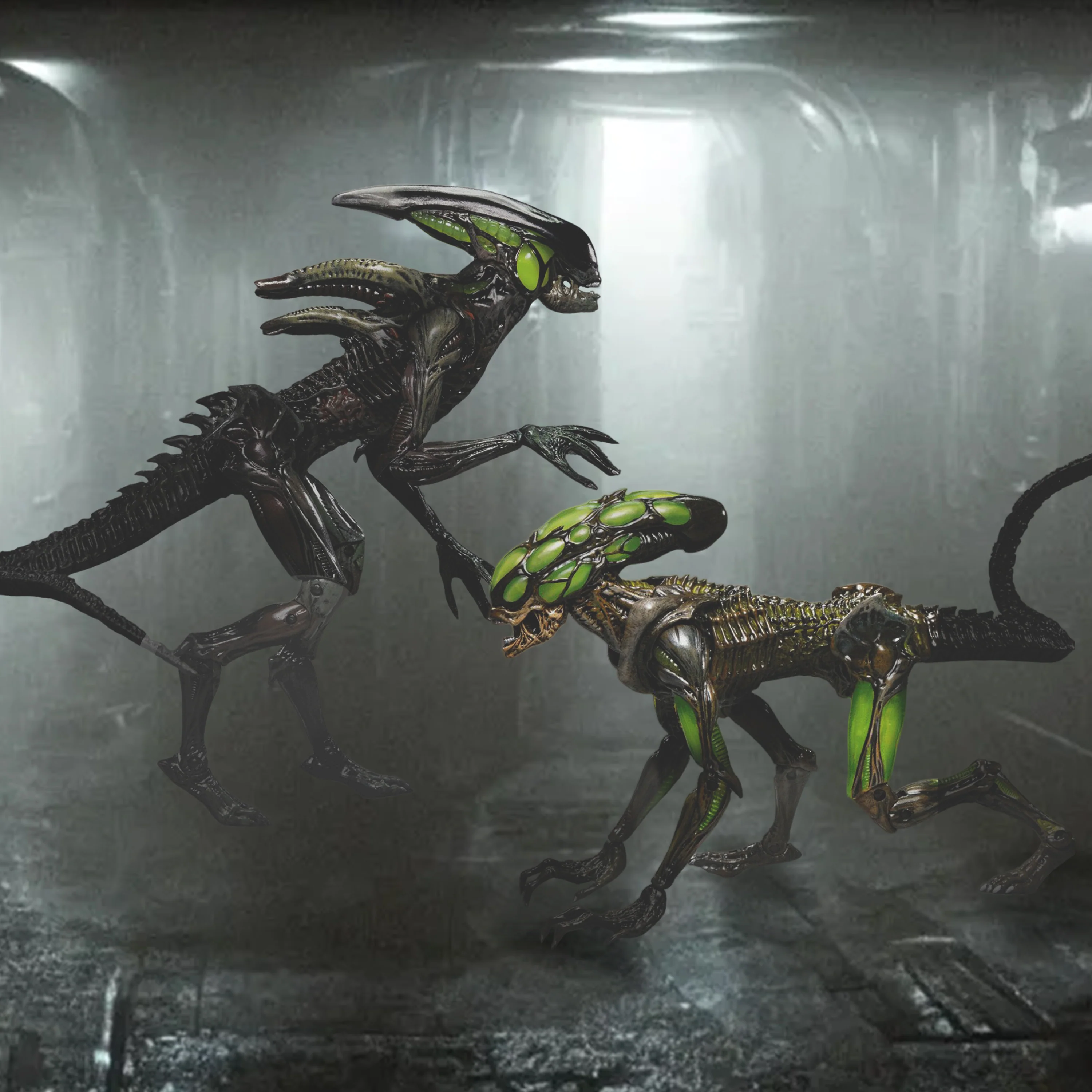 Aliens Fireteam 2er Set Action figur Burster & Spitter - Image 9