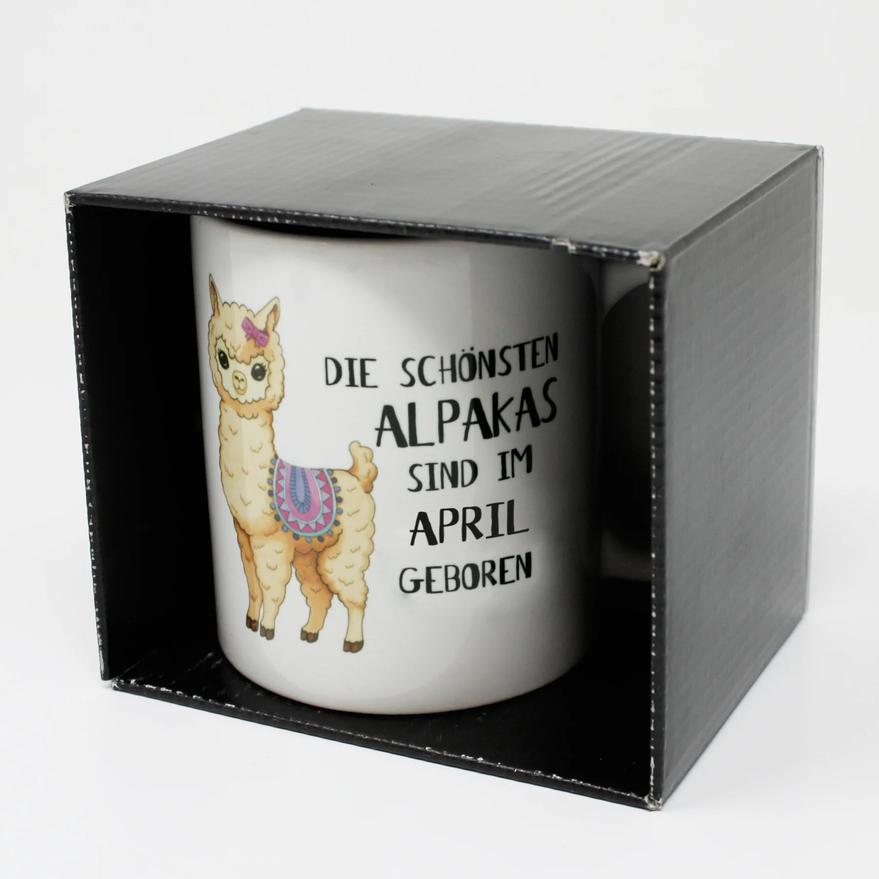 Alpaka Tasse April Die schönsten Alpakas sind ... - Image 5