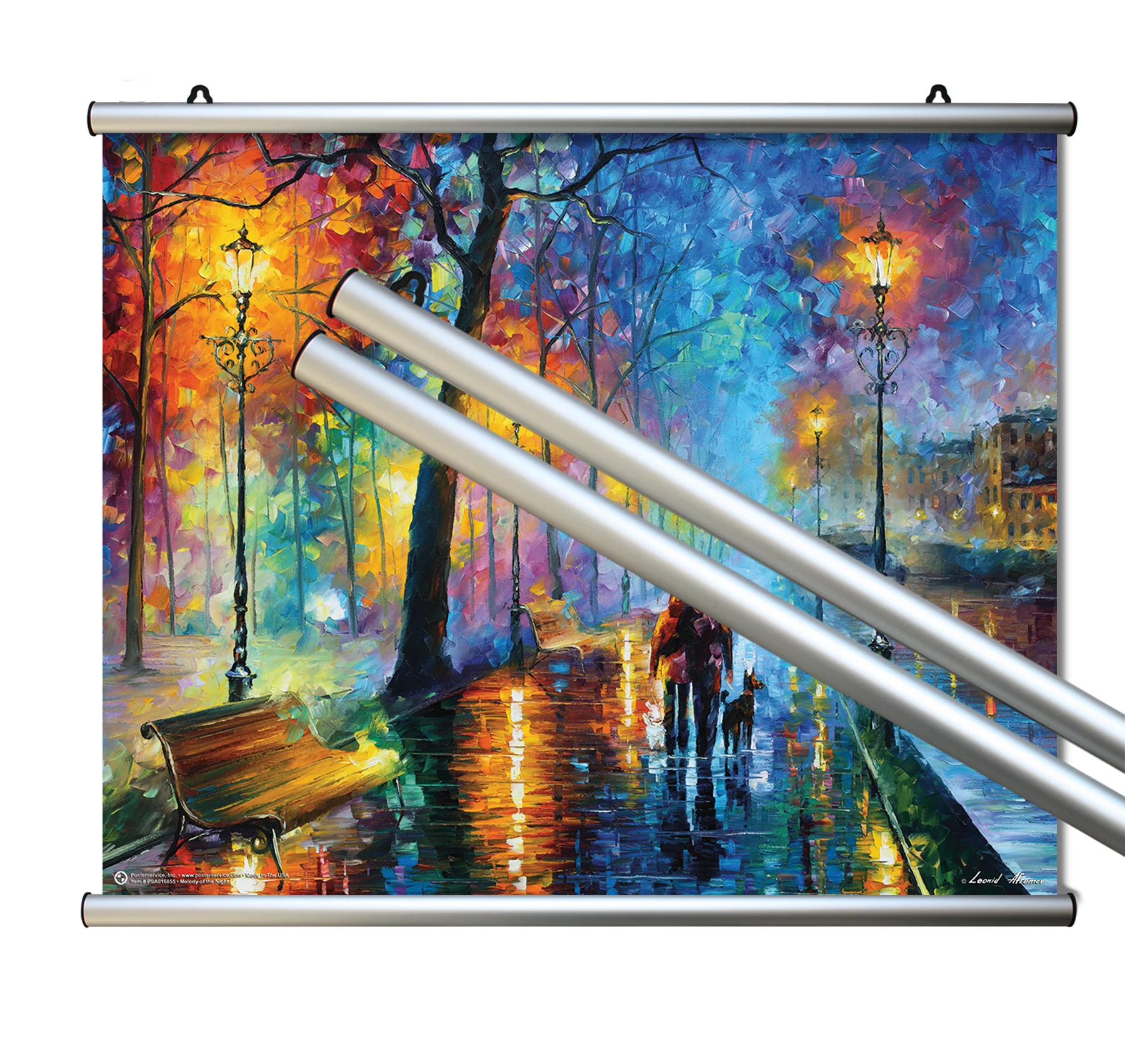 Aluminium Klemmschiene Posterleiste 50 cm (Paar)