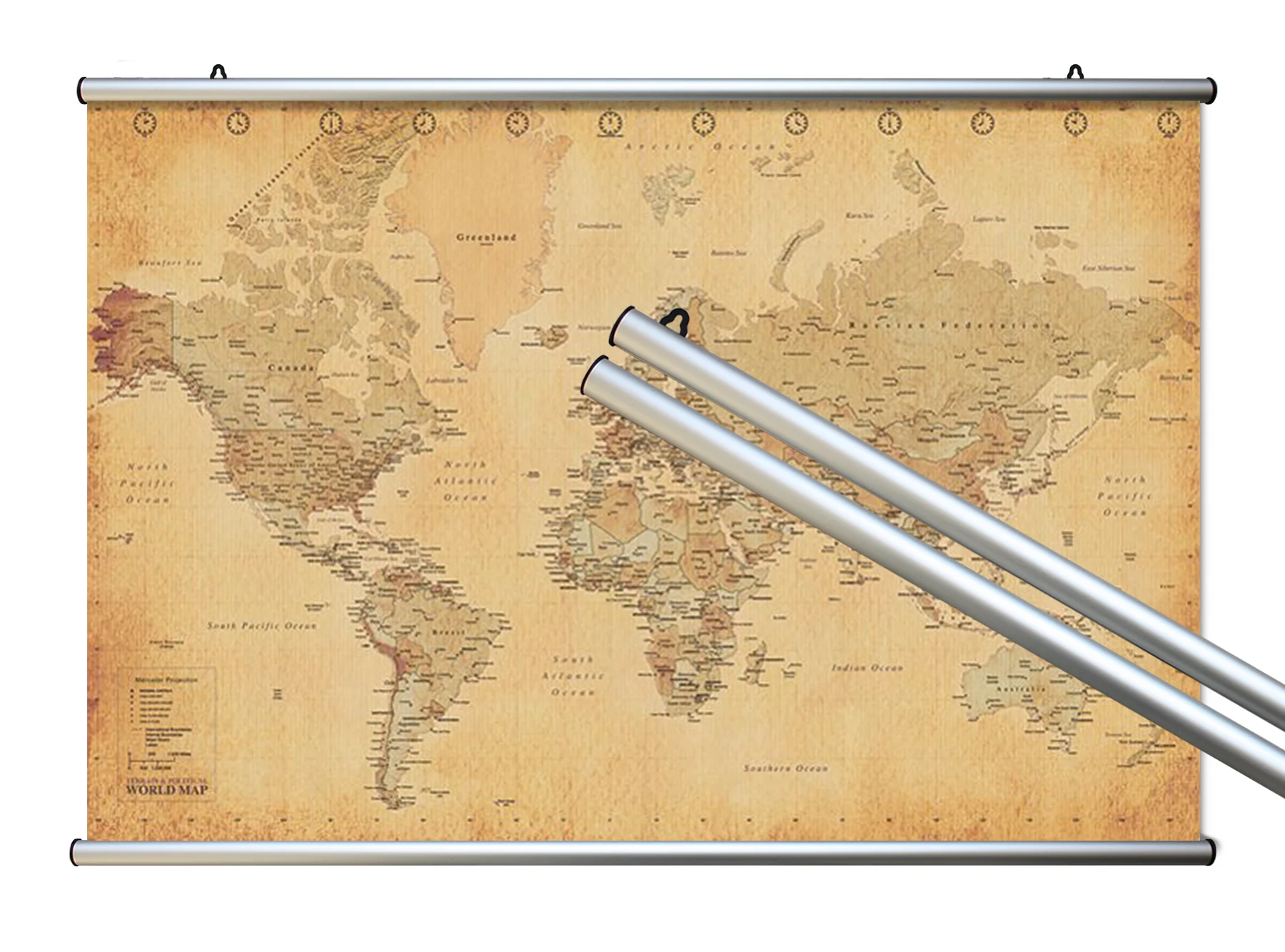 Aluminium Klemmschiene Posterleiste 91,5 cm (Paar)