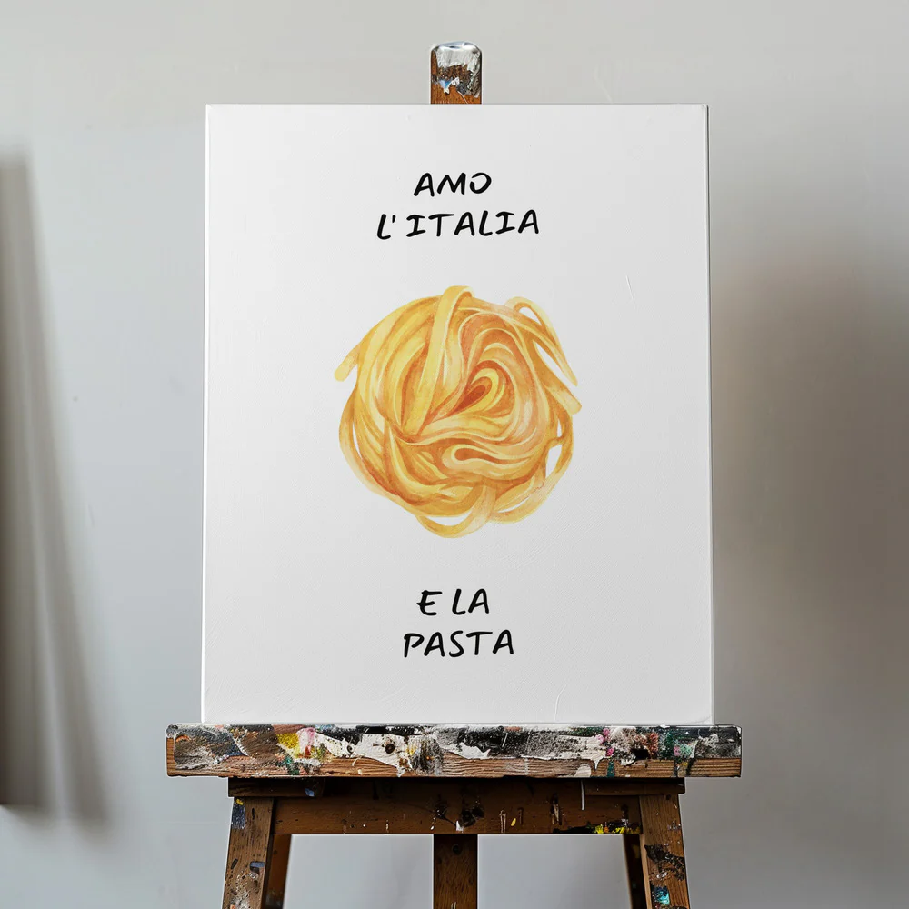 Amo l´italia Kunstdruck Poster | in verschiedenen Größen, gerahmt oder ungerahmt | by Ohkimiko - Image 4