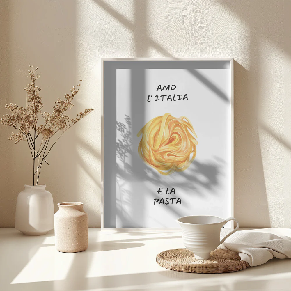 Amo l´italia Kunstdruck Poster | in verschiedenen Größen, gerahmt oder ungerahmt | by Ohkimiko - Image 5