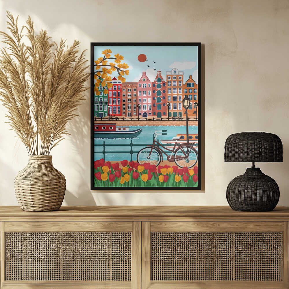 Amsterdam Poster "Canal-Side Charm" - Image 3