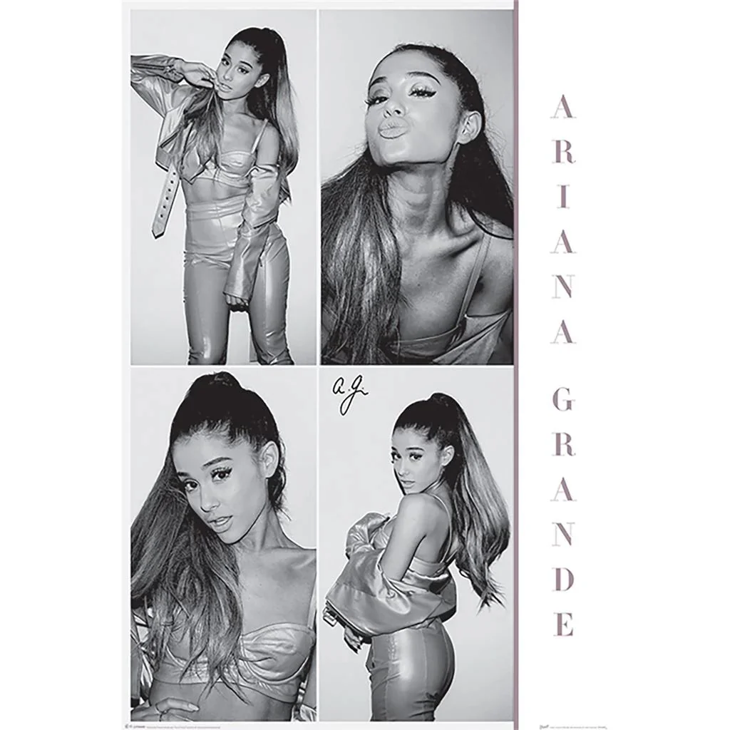 Ariana Grande Poster Black & White