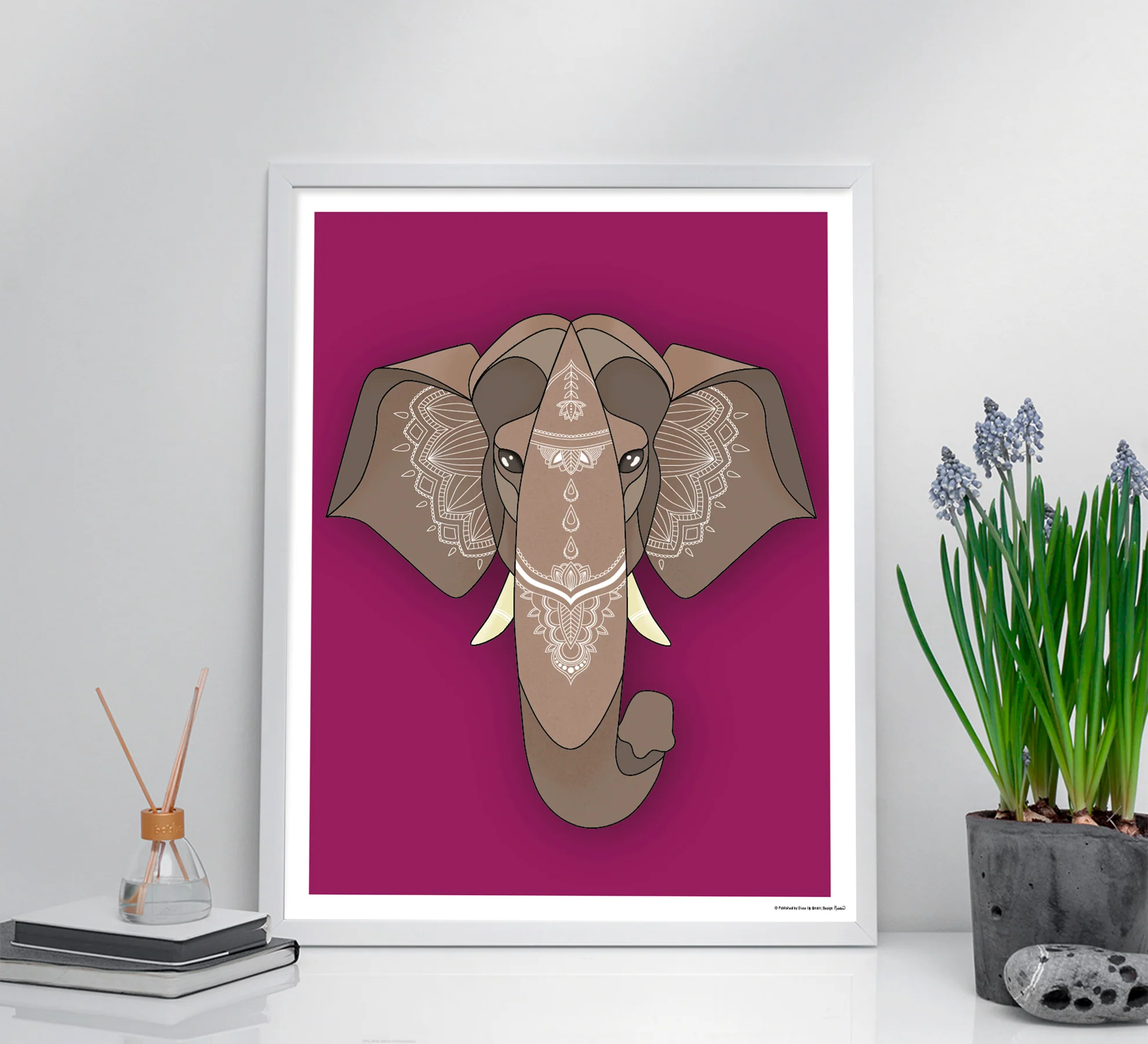 Asiatischer Elefant Kunstdruck Madeleine - Image 2