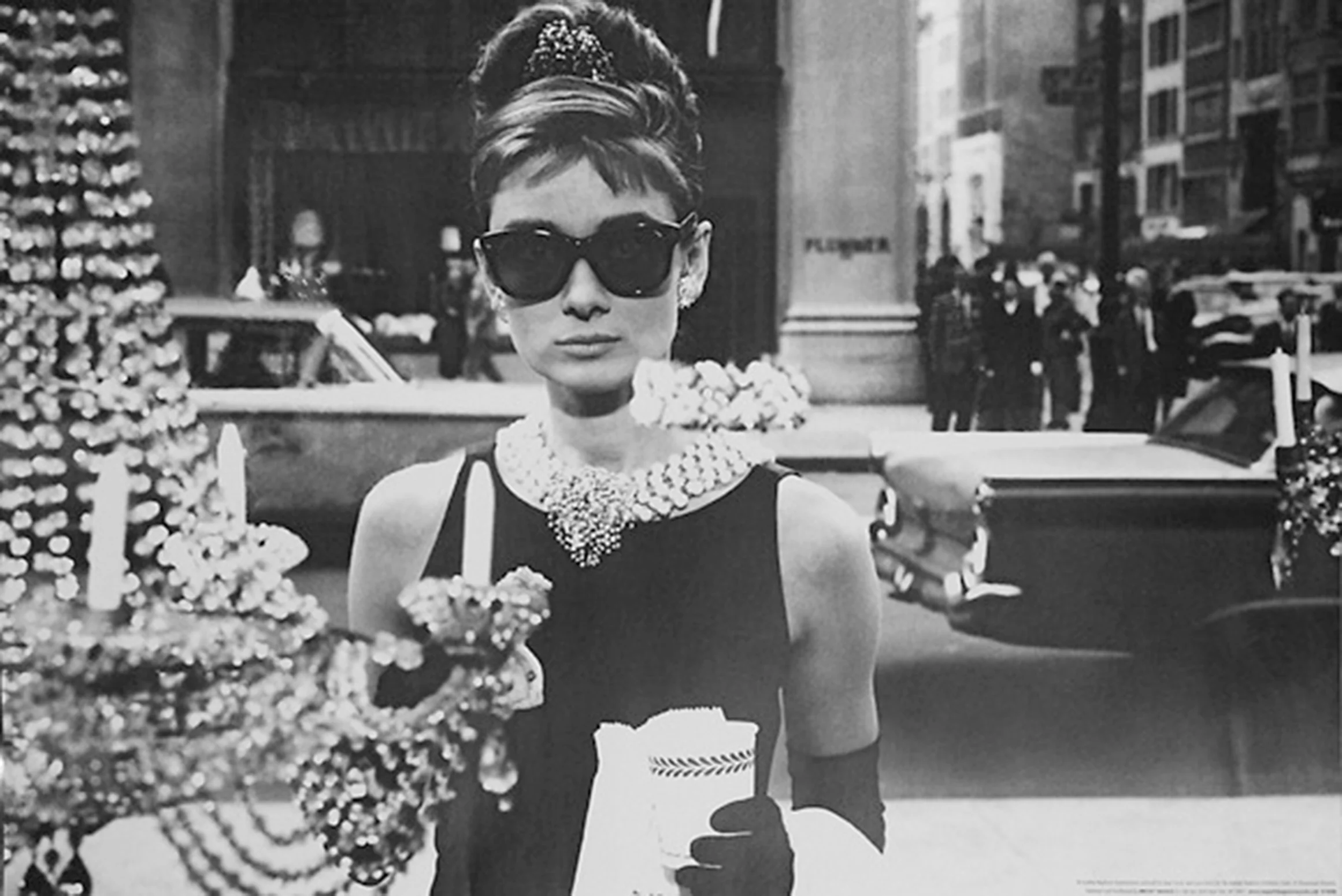 Audrey Hepburn Poster Shopping at Tiffany's