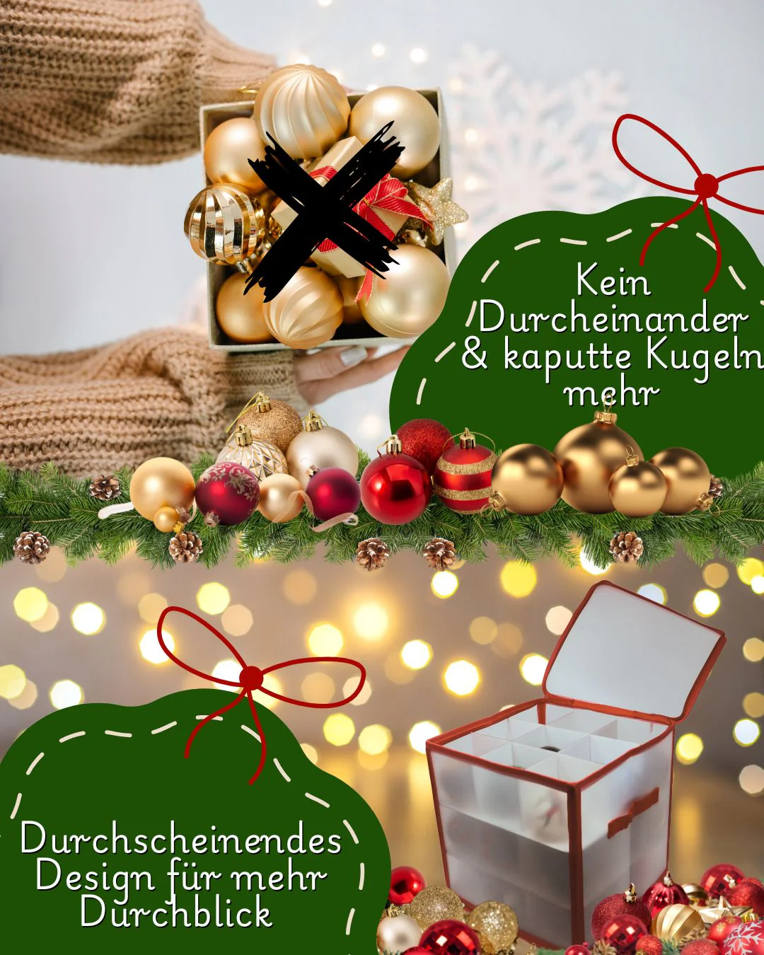 Aufbewahrungsbox für Christbaumkugeln Rot 27 - Image 6