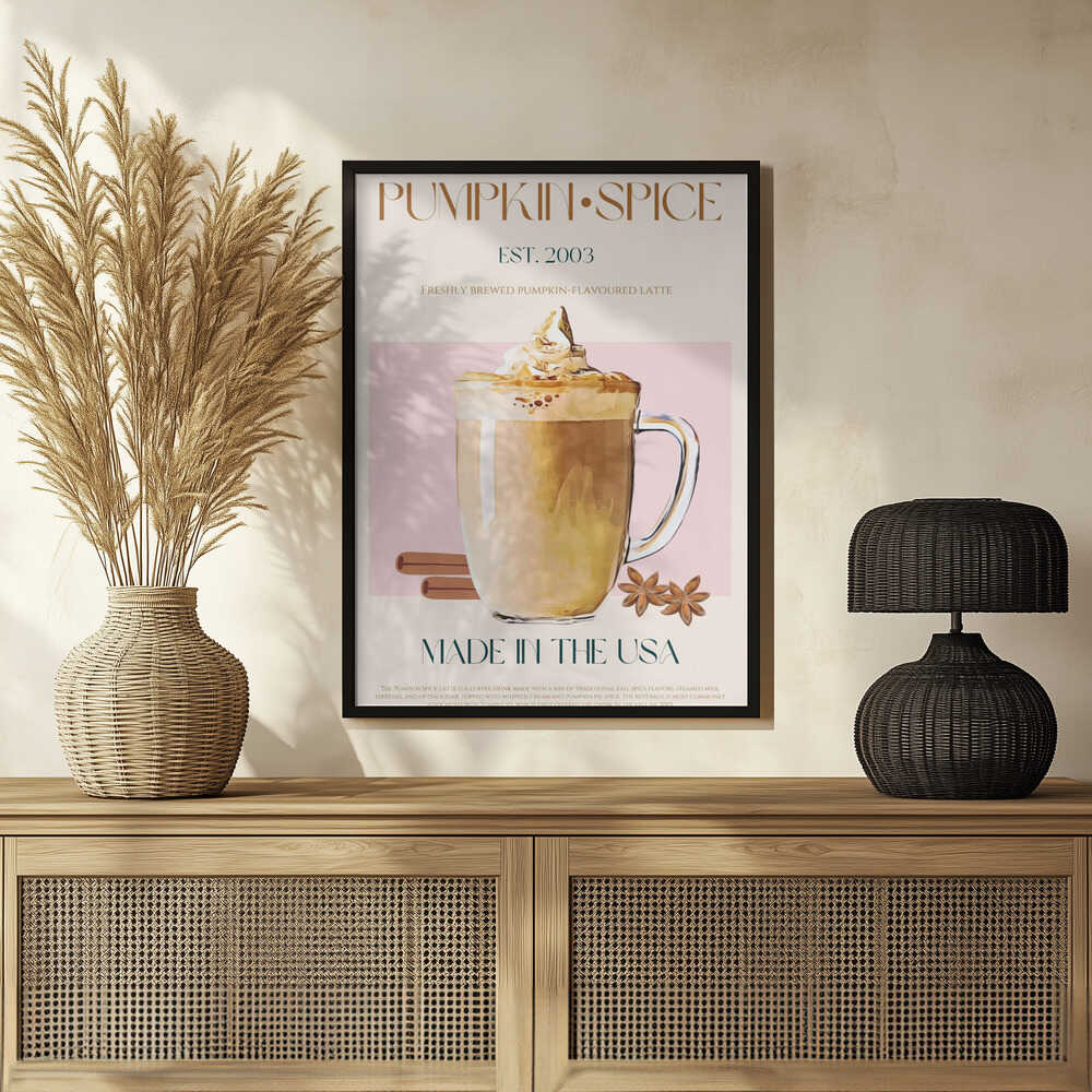 Pumpkin Spice Latte Poster - Autumn Latte Delight - Image 3