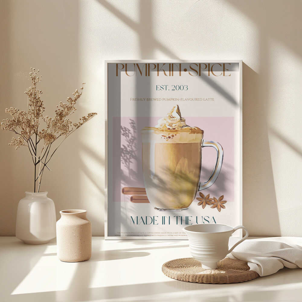 Pumpkin Spice Latte Poster - Autumn Latte Delight - Image 5