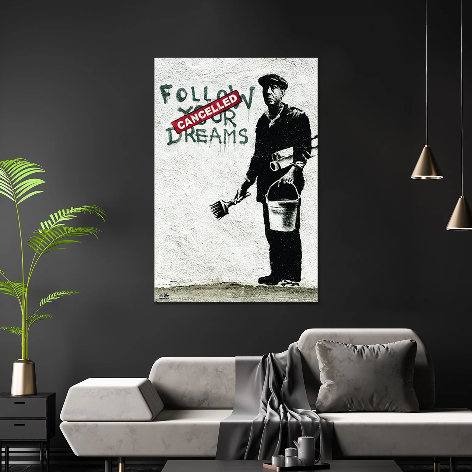 Banksy Poster Follow Your Dreams - Image 3