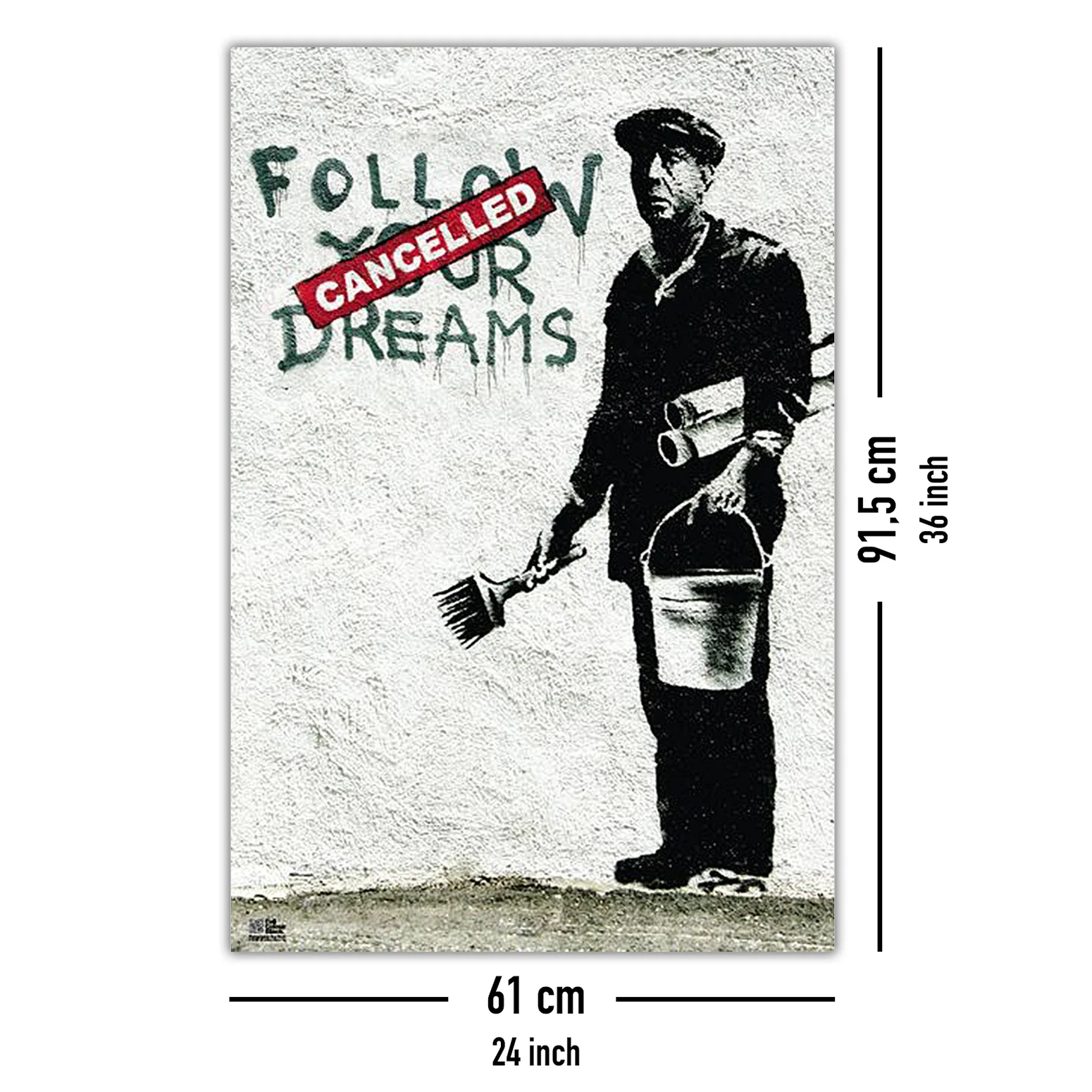 Banksy Poster Follow Your Dreams - Image 5