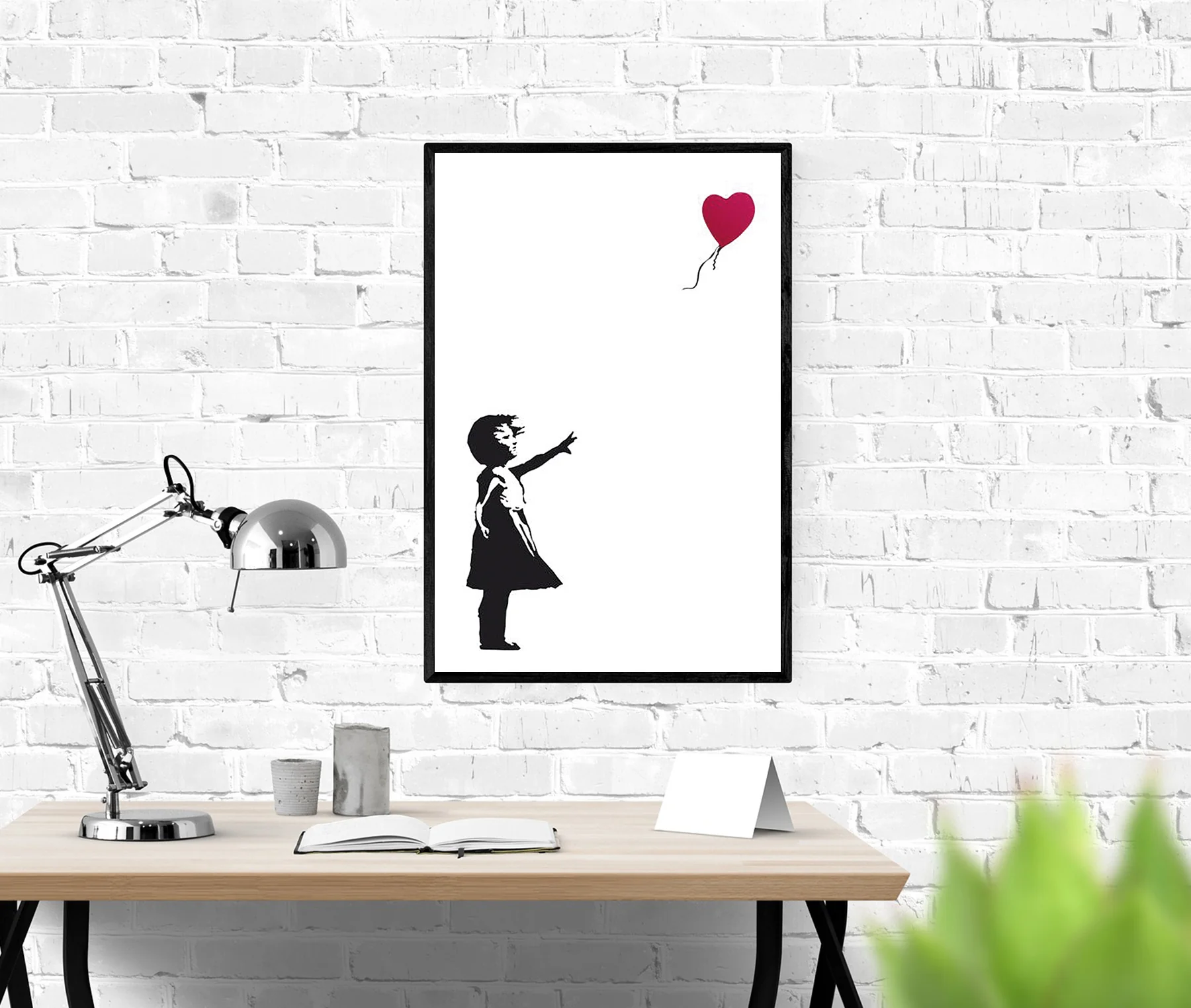 Banksy Poster Girl with Balloon - Image 4