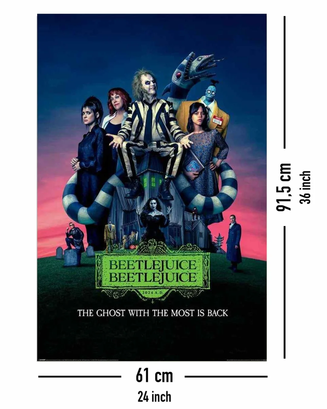 Beetlejuice 2 Poster Filmplakat - Image 4