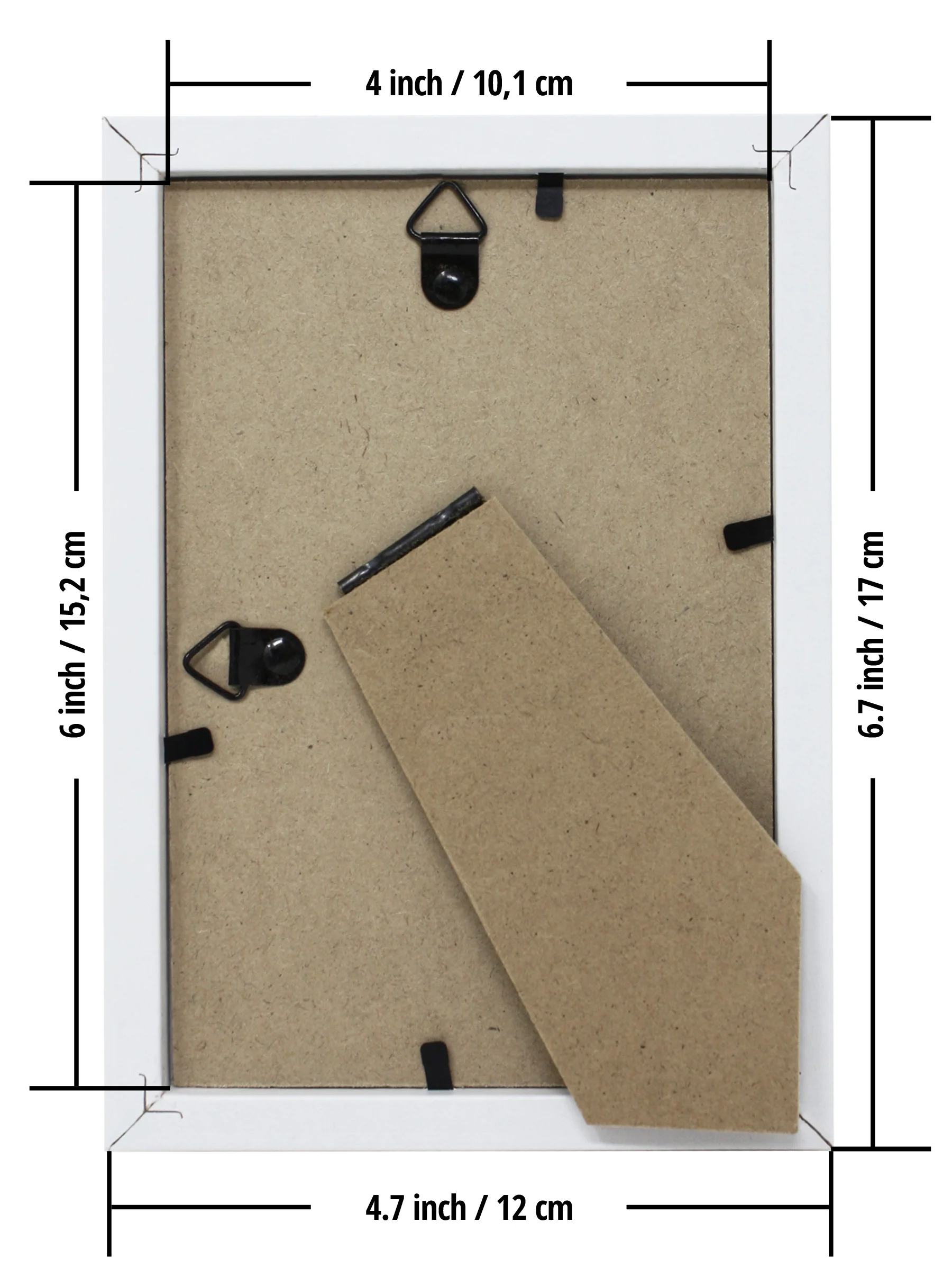 Bilderrahmen-Set 10 x 15 cm weiß, 5 Stück - Image 4