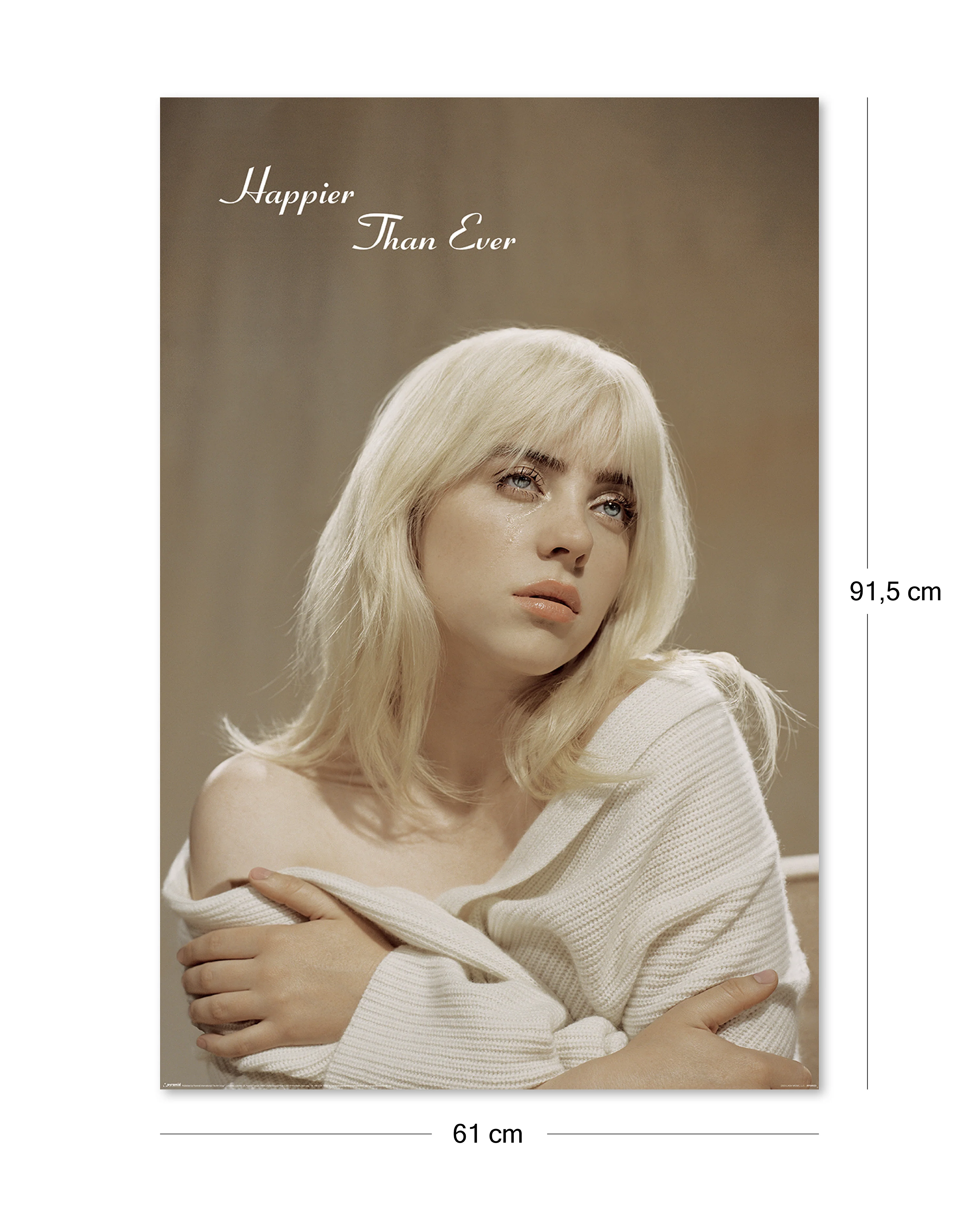 Billie Eilish Poster Cover Happier Than Ever - Image 4