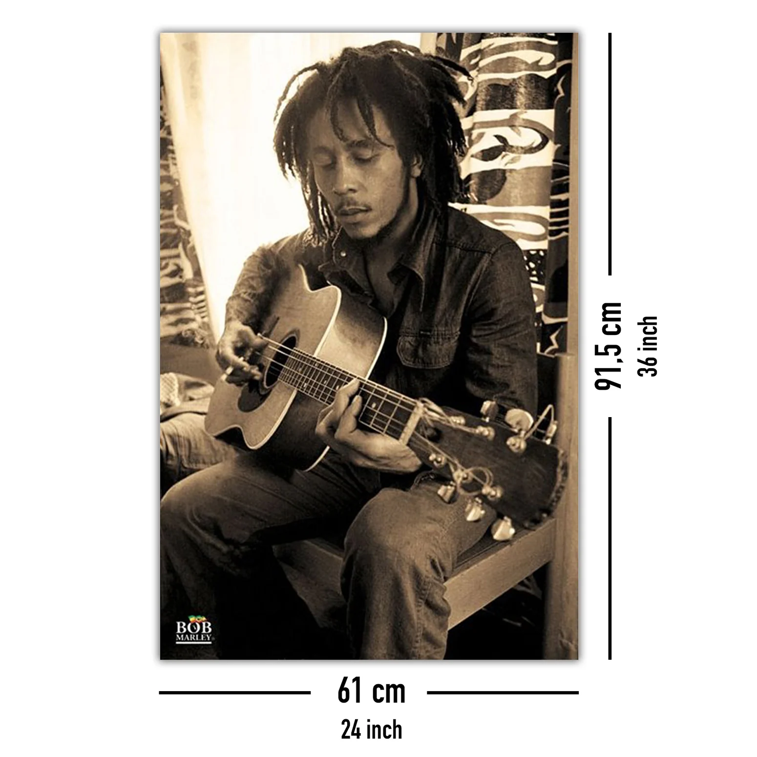 Bob Marley Poster Gitarre - Image 10