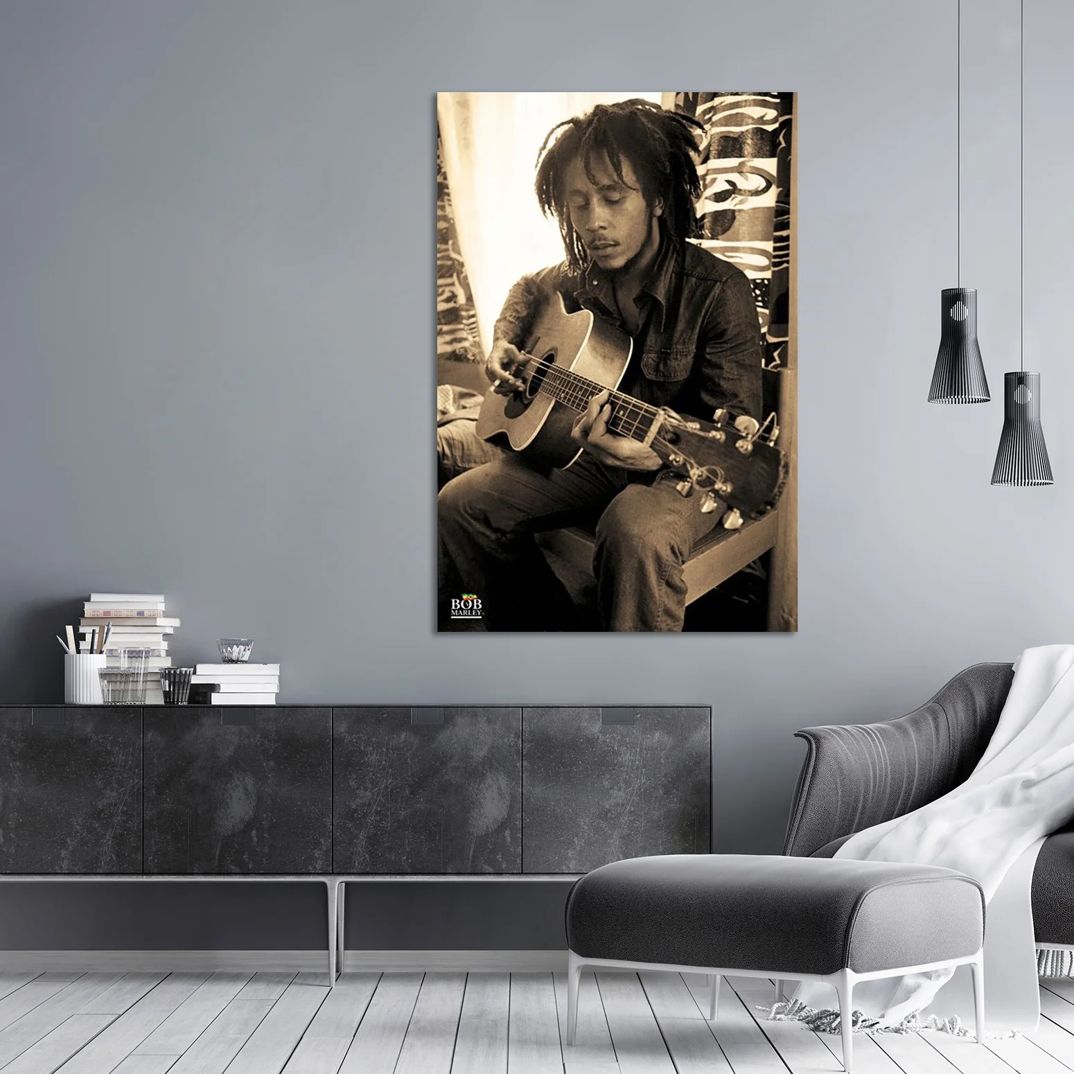 Bob Marley Poster Gitarre - Image 3