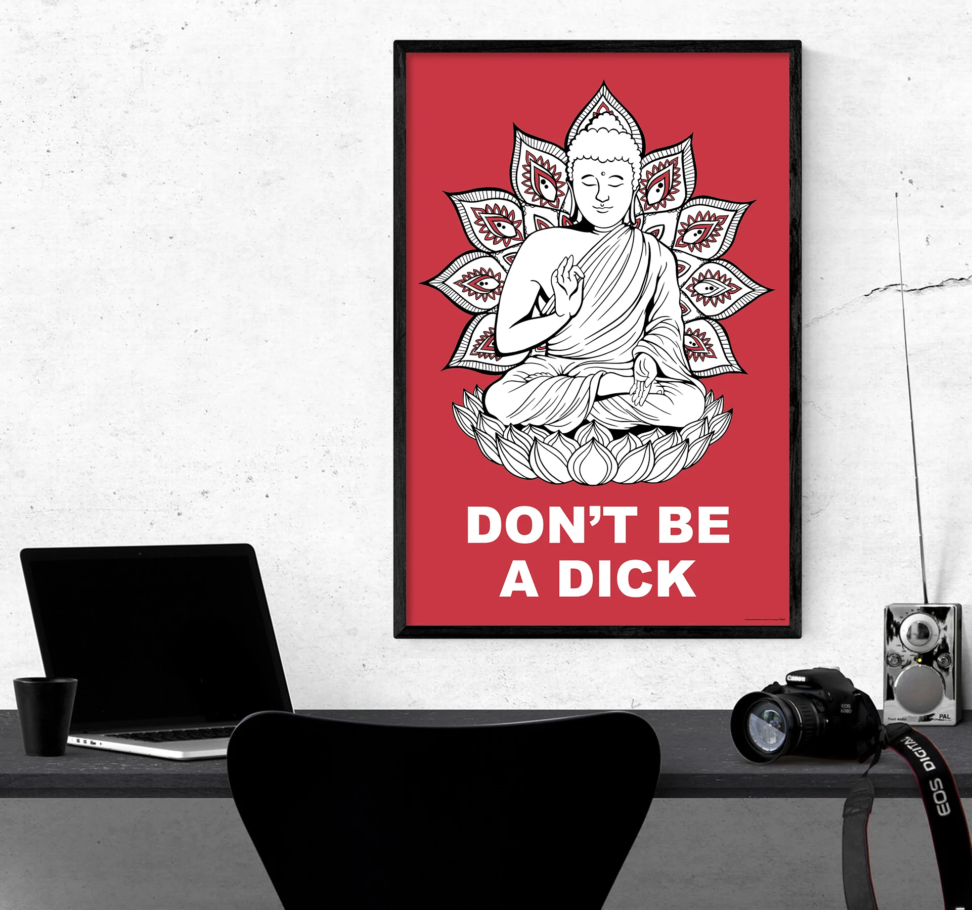 Buddha Poster Don't Be A Dick Madeleine - Image 3