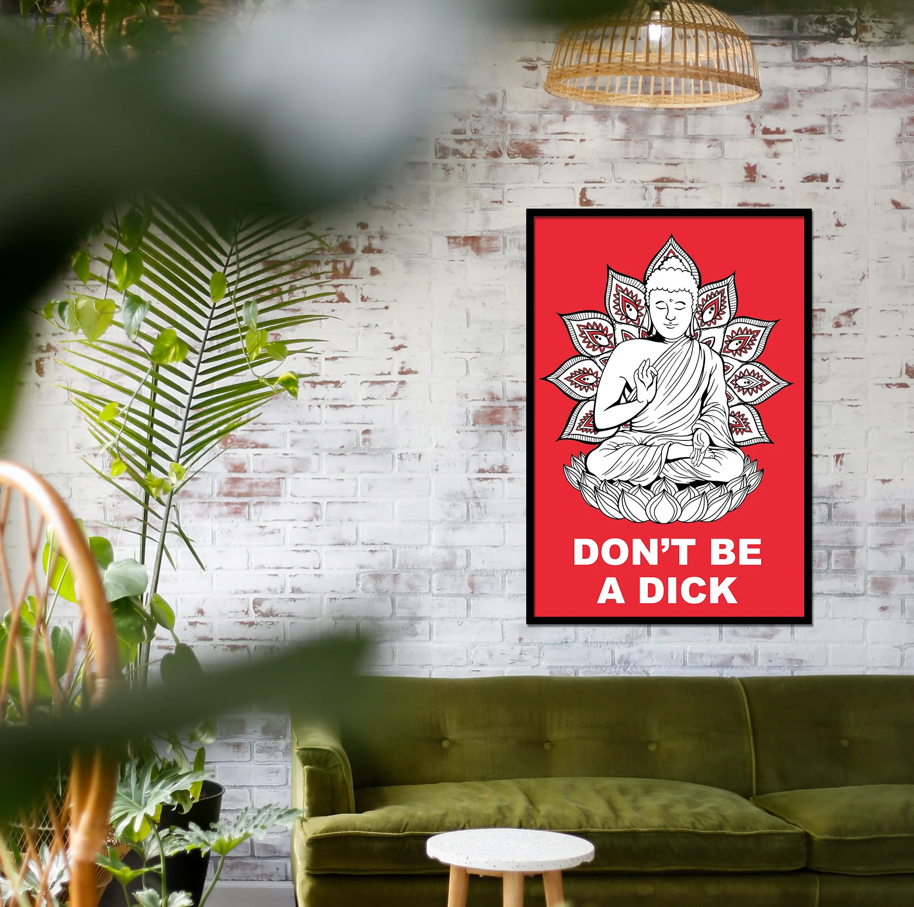 Buddha Poster Don't Be A Dick Madeleine - Image 4