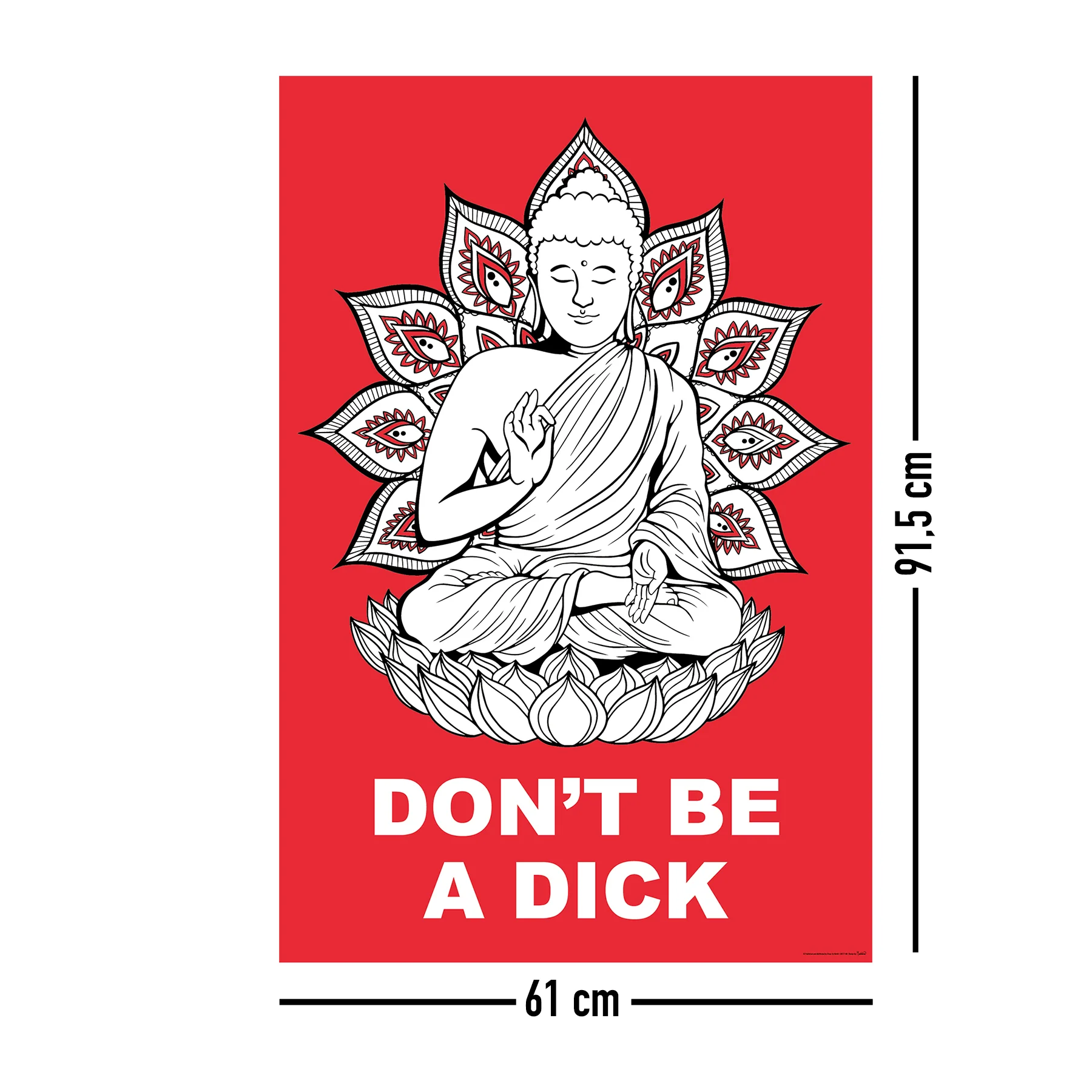 Buddha Poster Don't Be A Dick Madeleine - Image 5