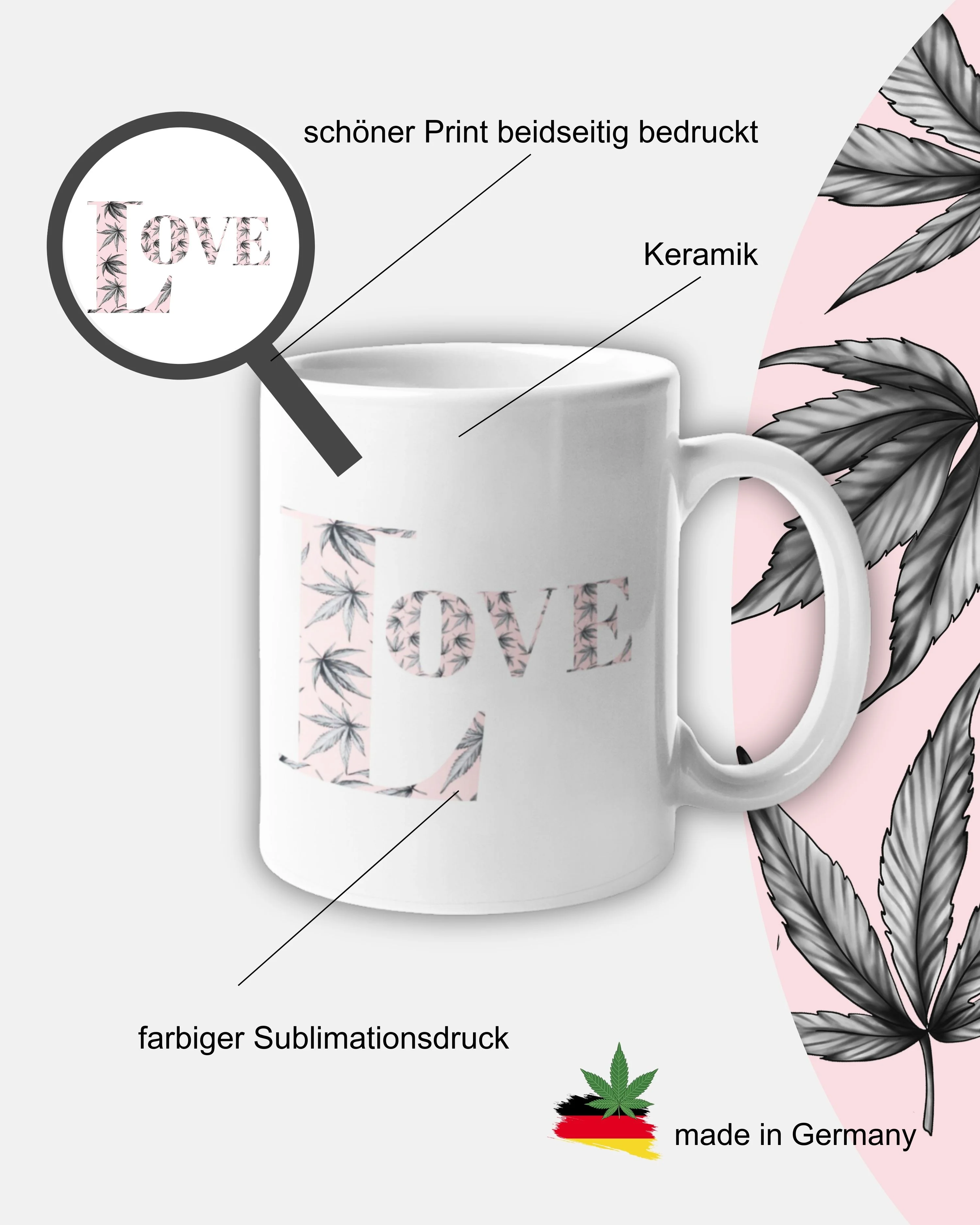 Cannabis Love Tasse - Image 2
