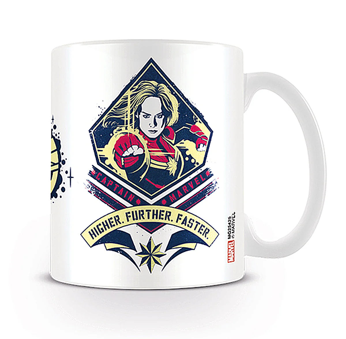 Captain Marvel Tasse Higher Further Faster