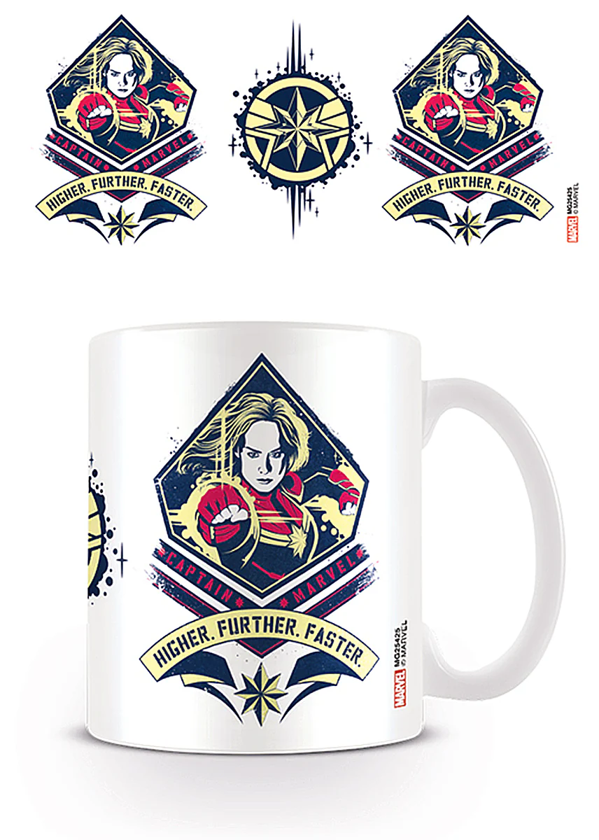 Captain Marvel Tasse Higher Further Faster - Image 2
