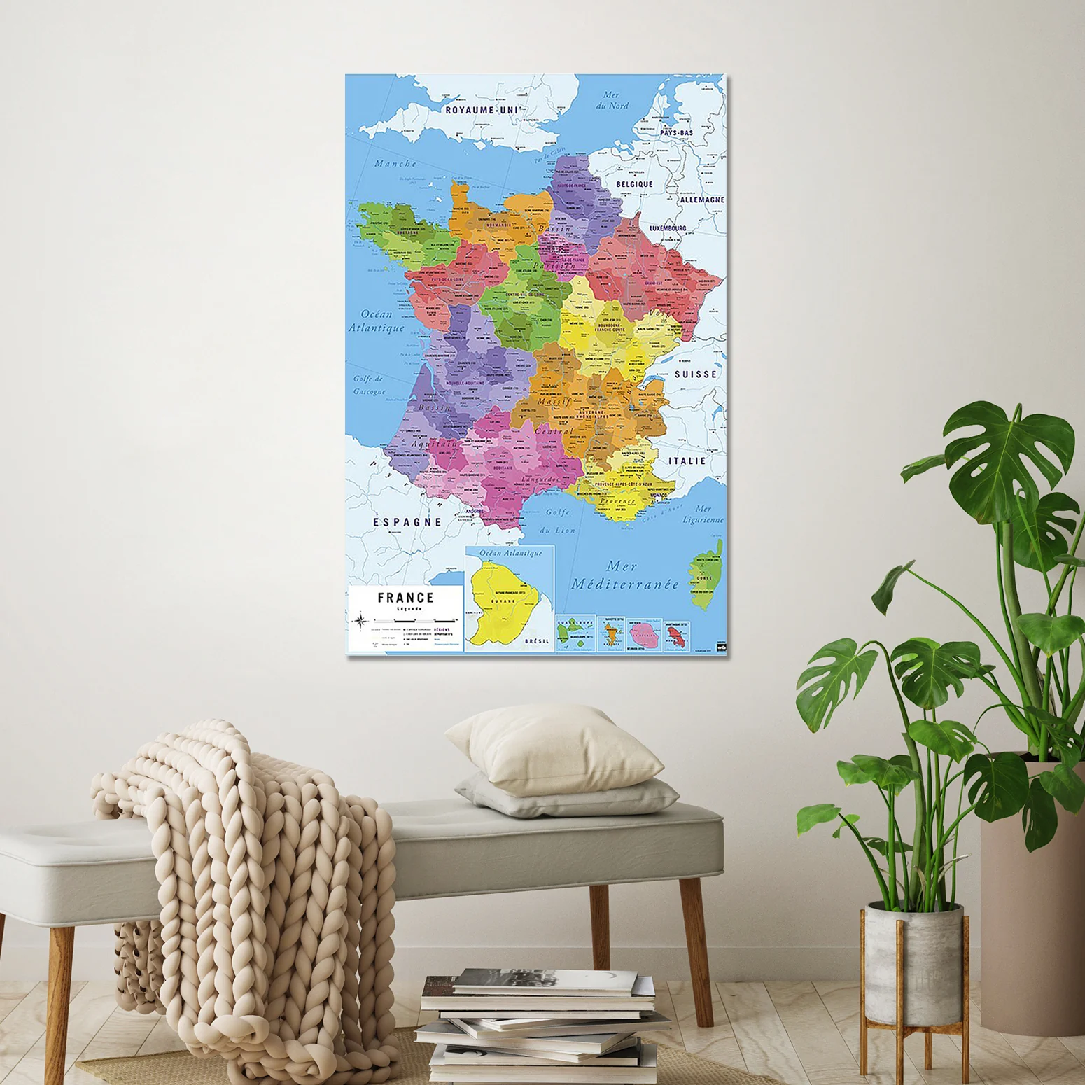 Carte De France 2017 Poster Karte von Frankreich 2017 - Image 3