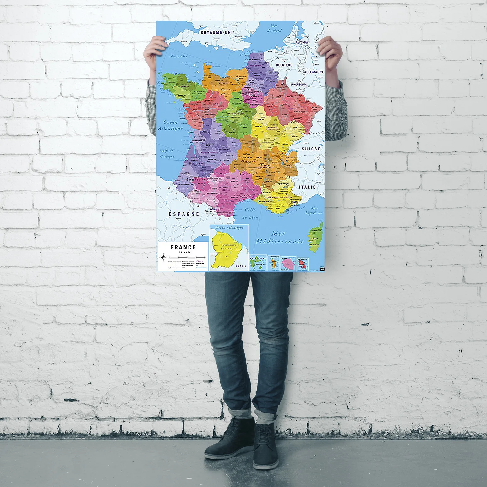 Carte De France 2017 Poster Karte von Frankreich 2017 - Image 9