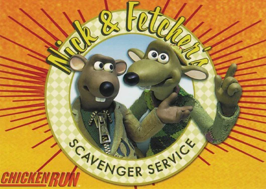 Postkarte Chicken run