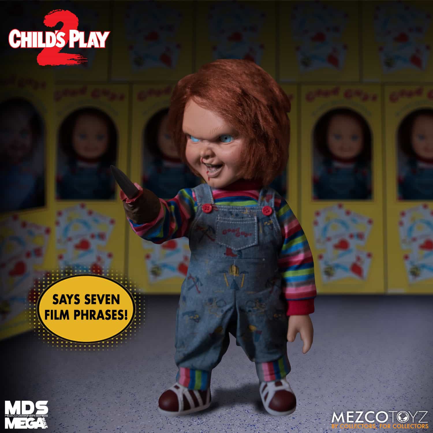 Child's Play 2 Chucky Puppe 15' Talking Mega Scale - Image 6