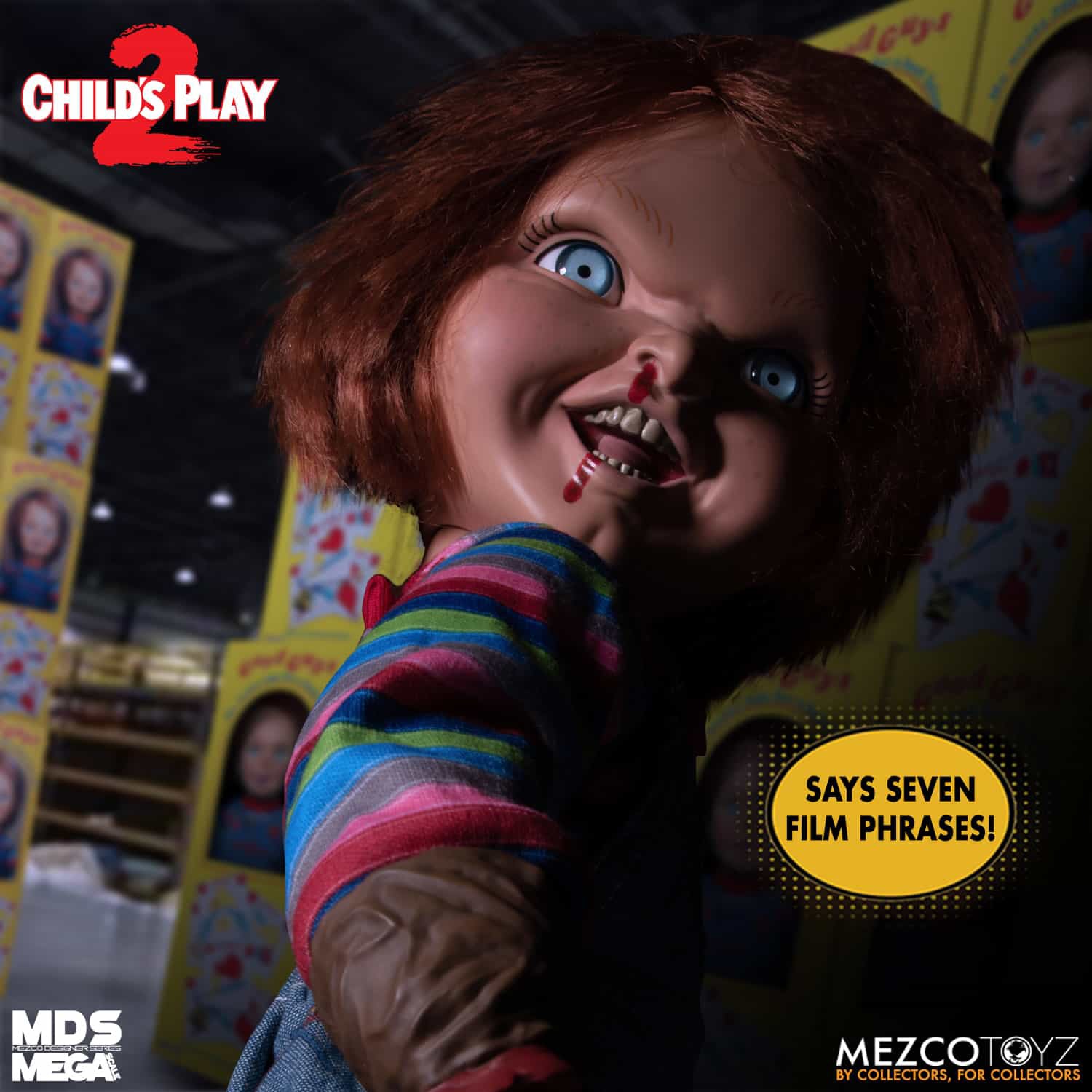 Child's Play 2 Chucky Puppe 15' Talking Mega Scale - Image 7