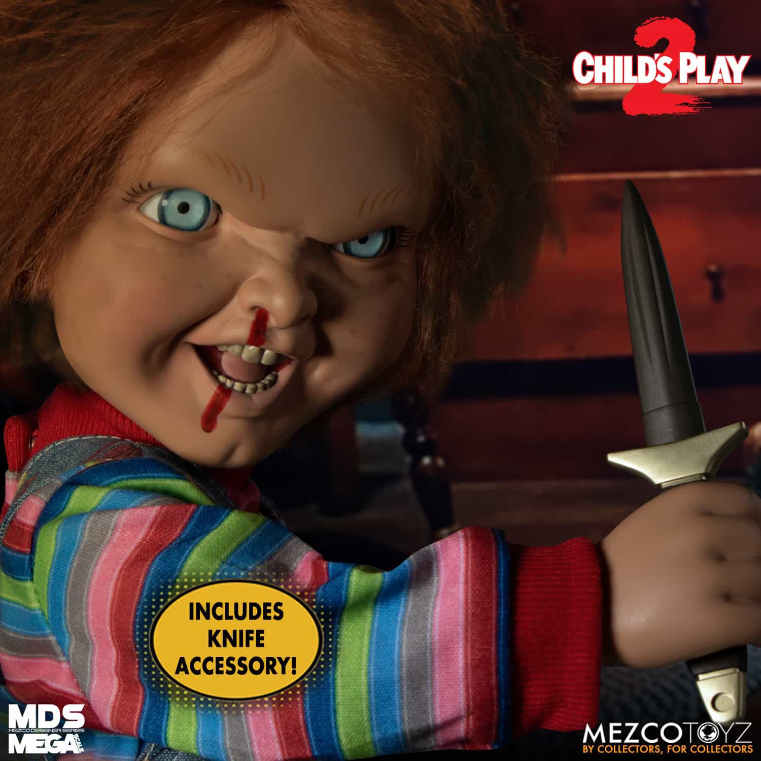 Child's Play 2 Chucky Puppe 15' Talking Mega Scale - Image 9