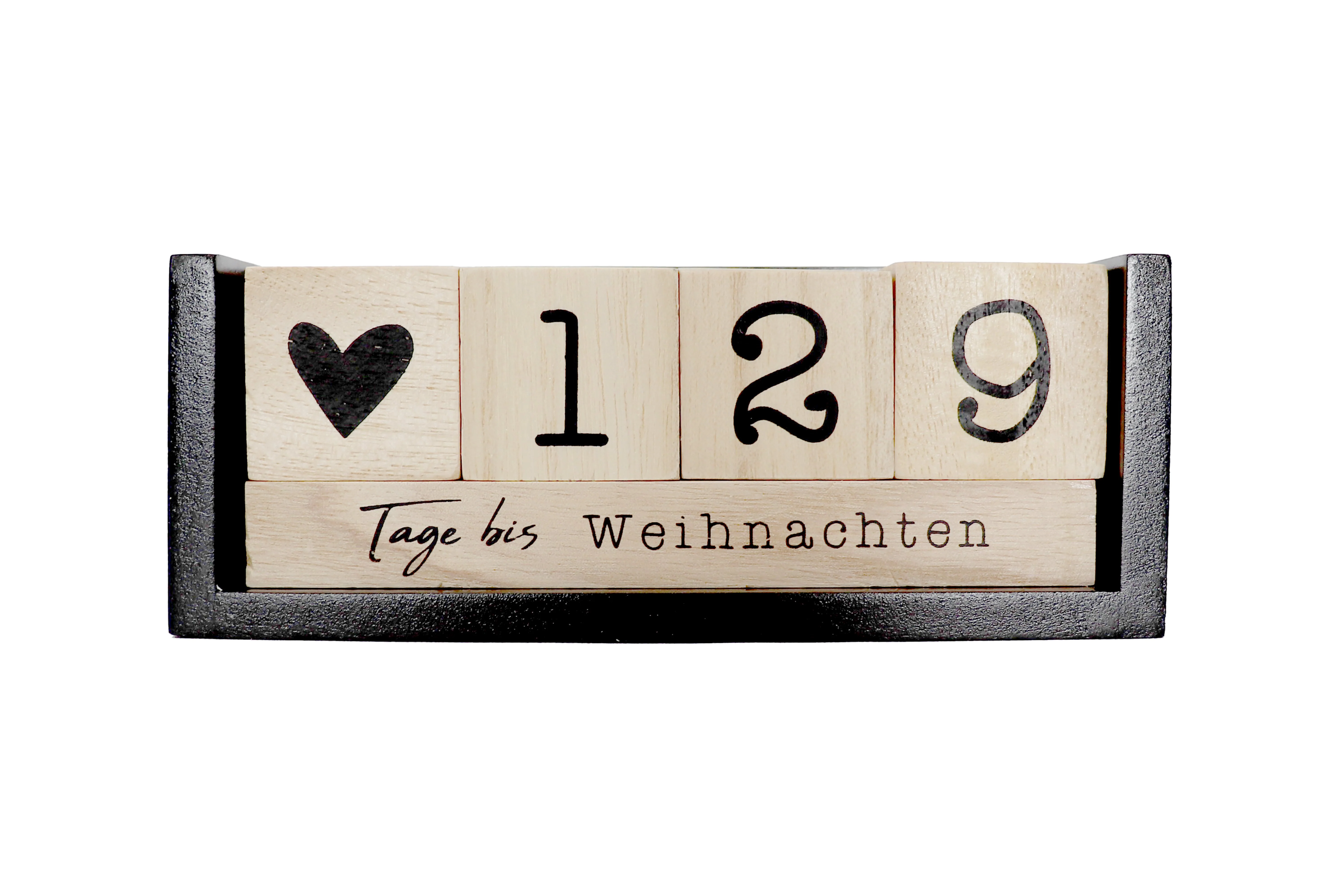Countdown Kalender Holz-Tischkalender, Tagezähler - Image 4