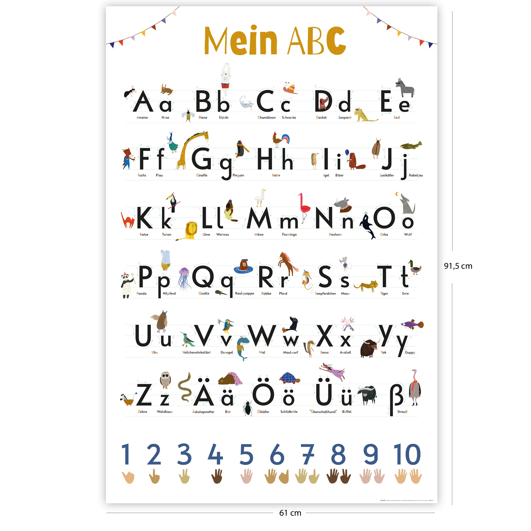 Das ABC Poster Auf 170 gr. Papier gedruckt - Image 5