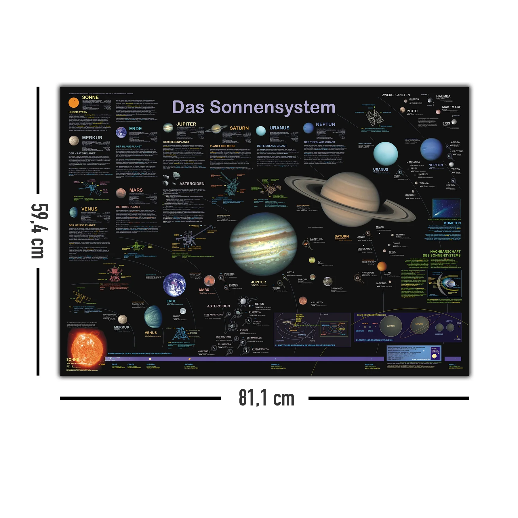 Das Sonnensystem Poster deutsch DIN A1 - Image 3
