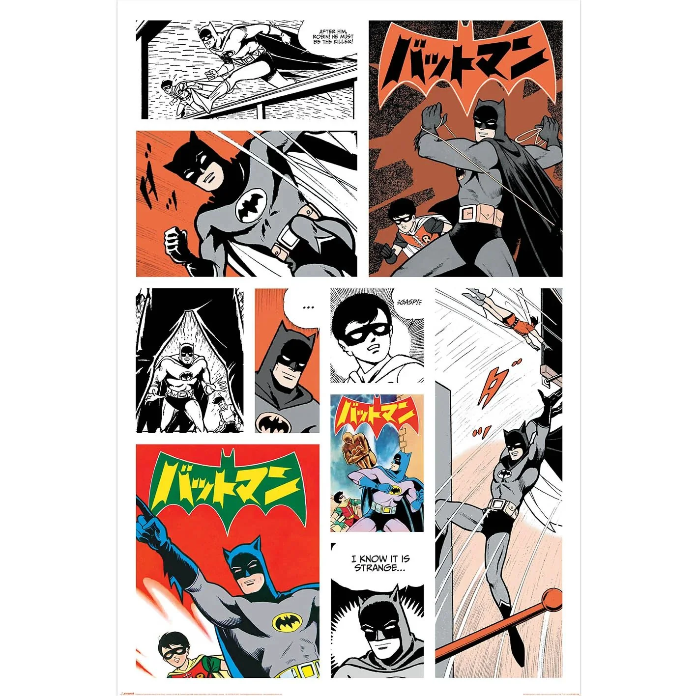 DC Comics Batman Poster Bat-Manga