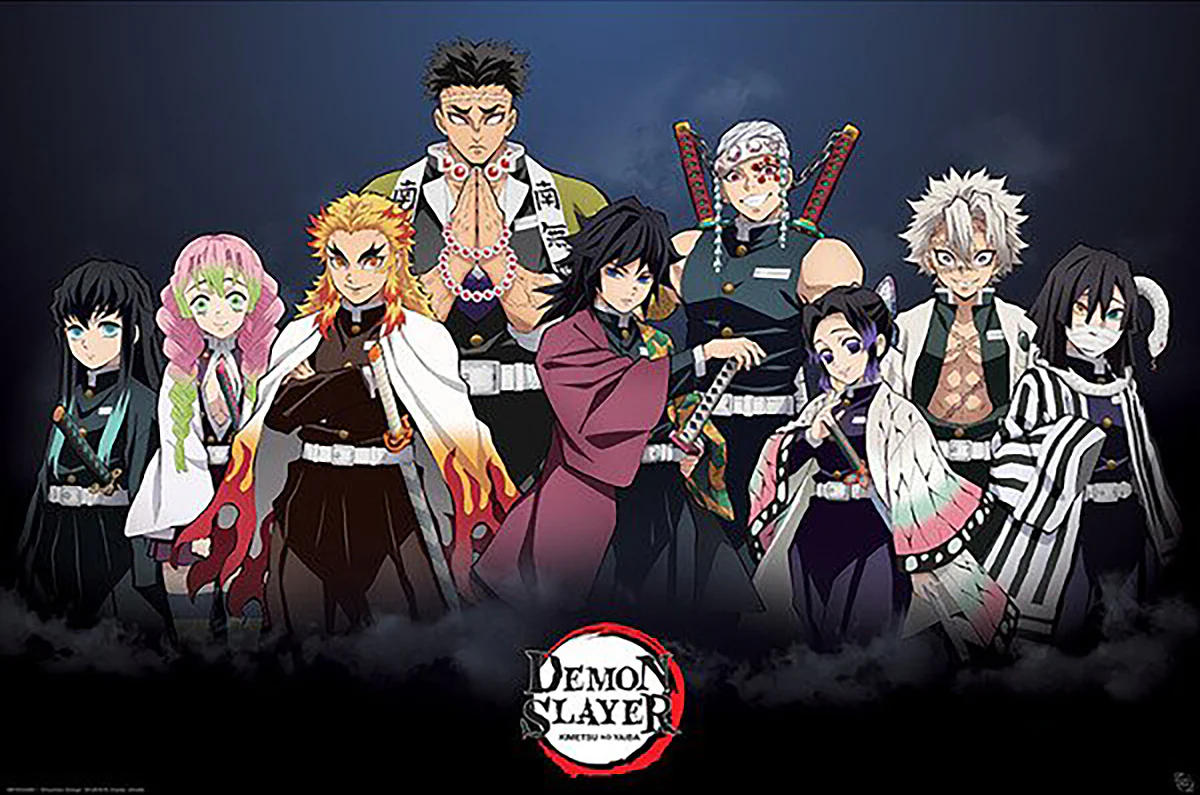 Demon Slayer Poster Pillars