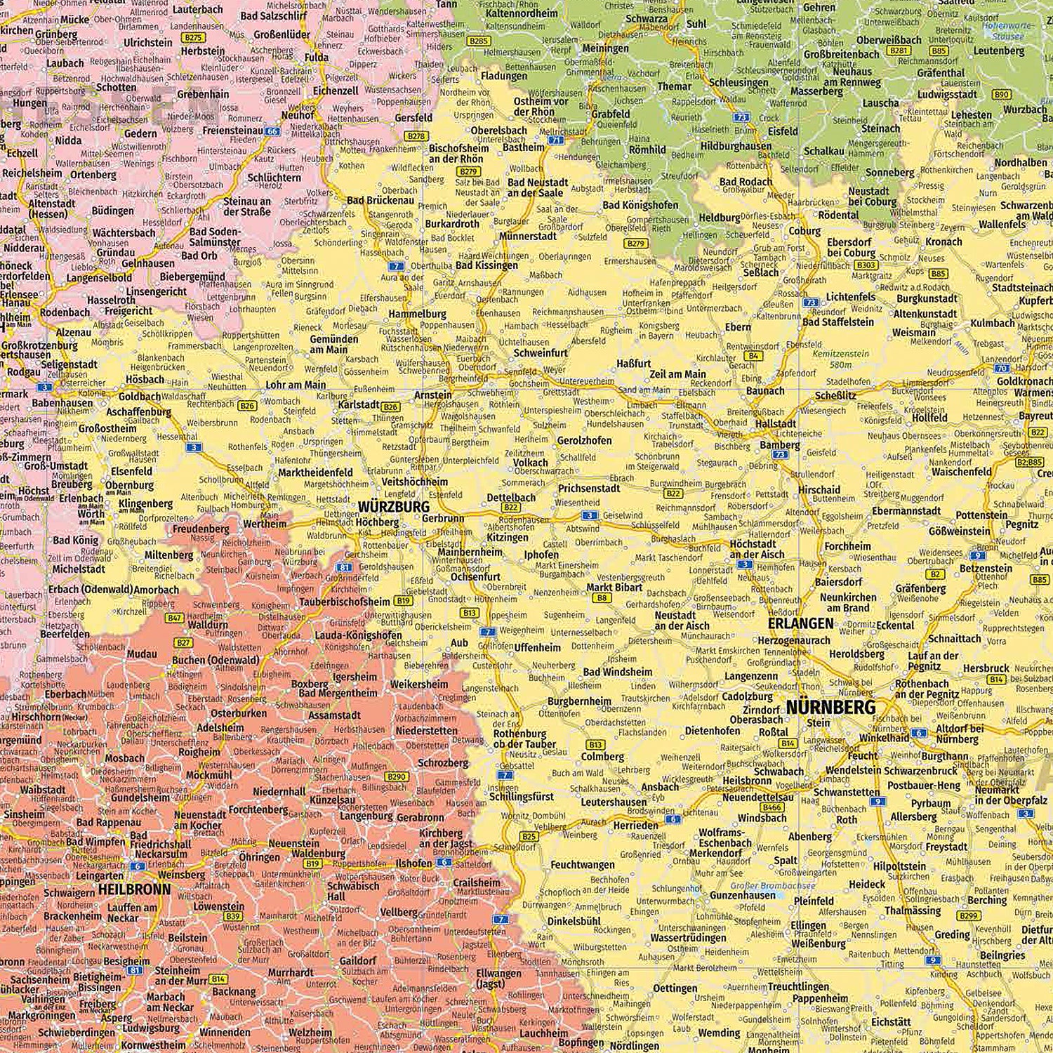 Deutschlandkarte XXL Poster Politische Landkarte 100x140 - Image 2